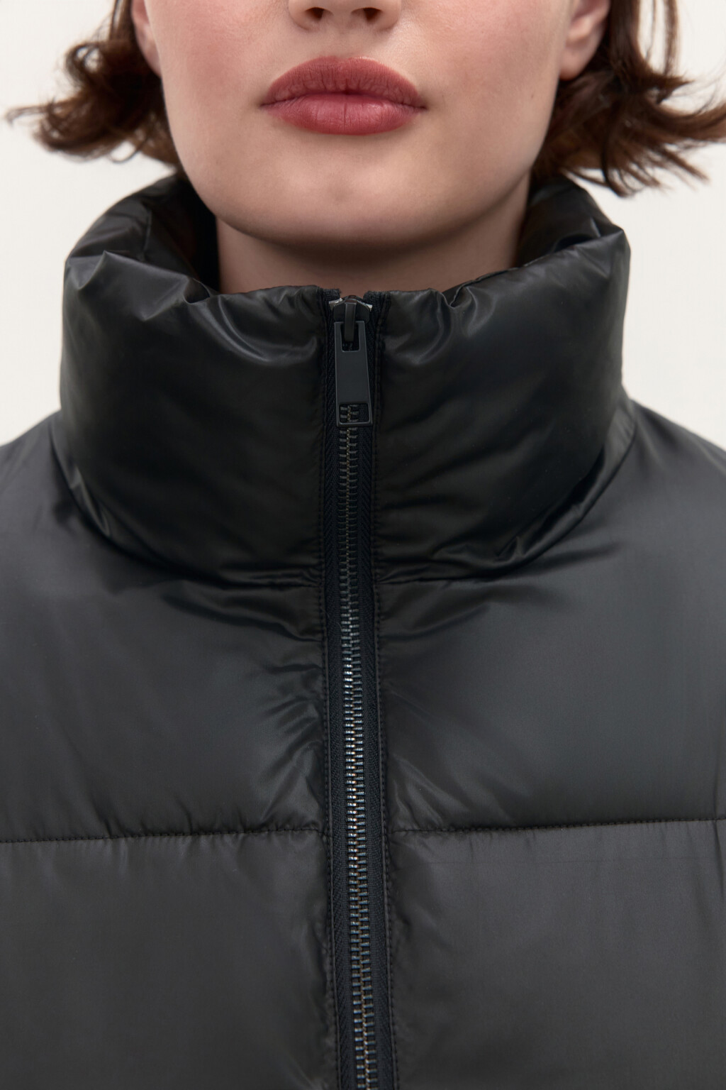 Куртка стеганая с воротником-стойкой - цвет черный - 5