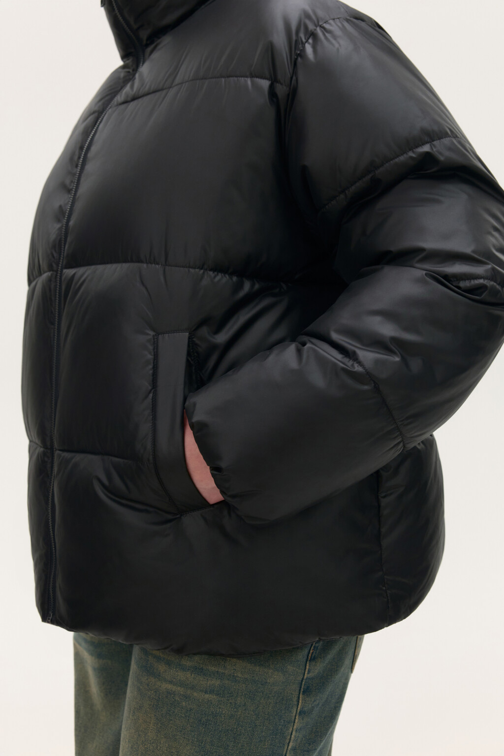 Куртка стеганая с воротником-стойкой - цвет черный - 6