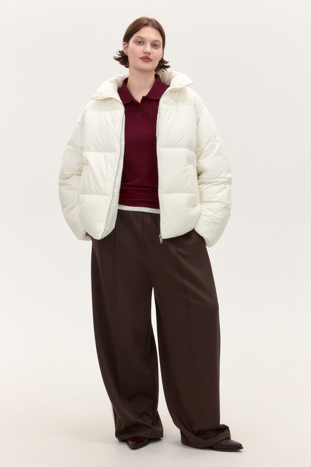 Куртка стеганая с воротником-стойкой - цвет молочный - 5