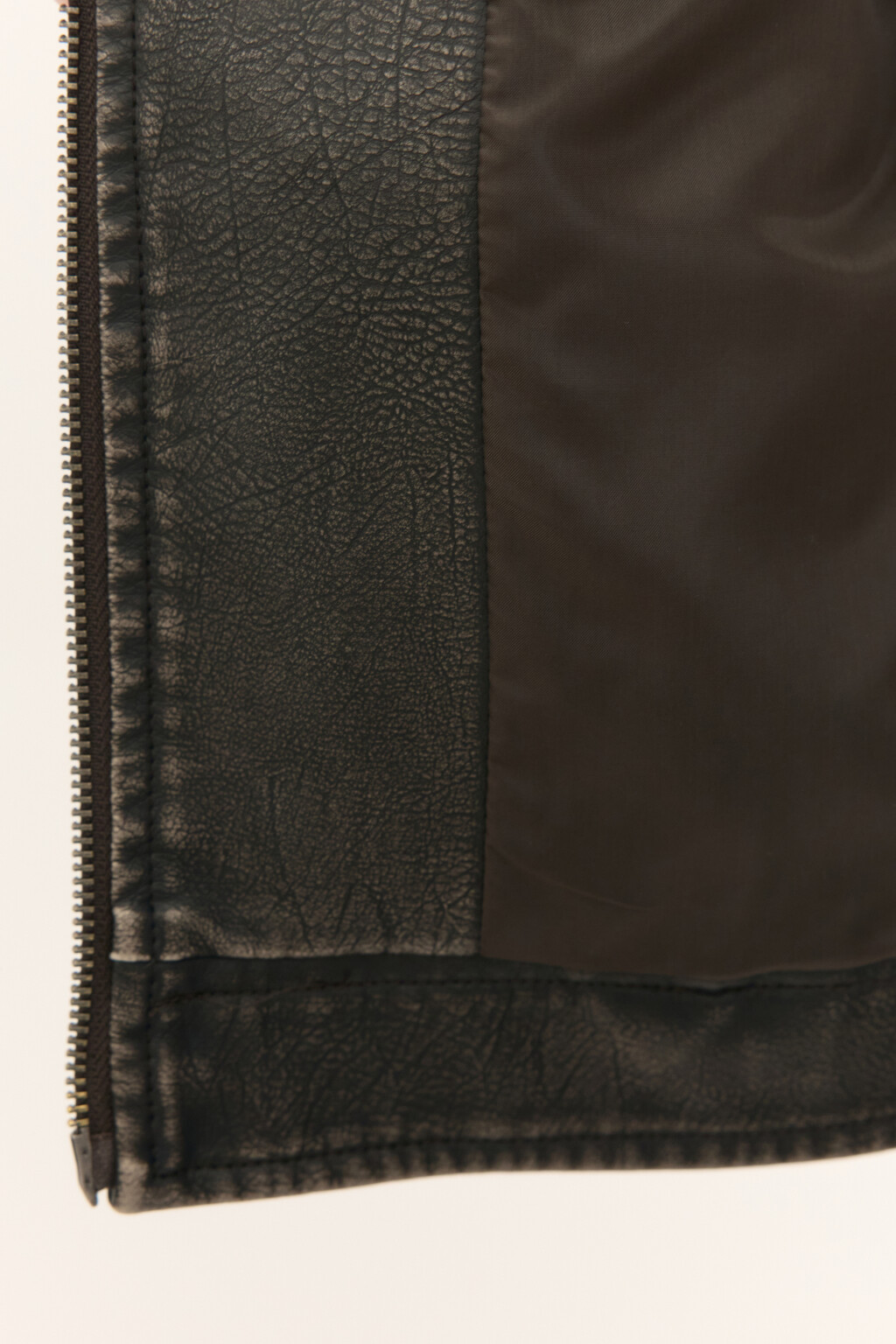 Куртка короткая с вареным эффектом - цвет зеленый - 8