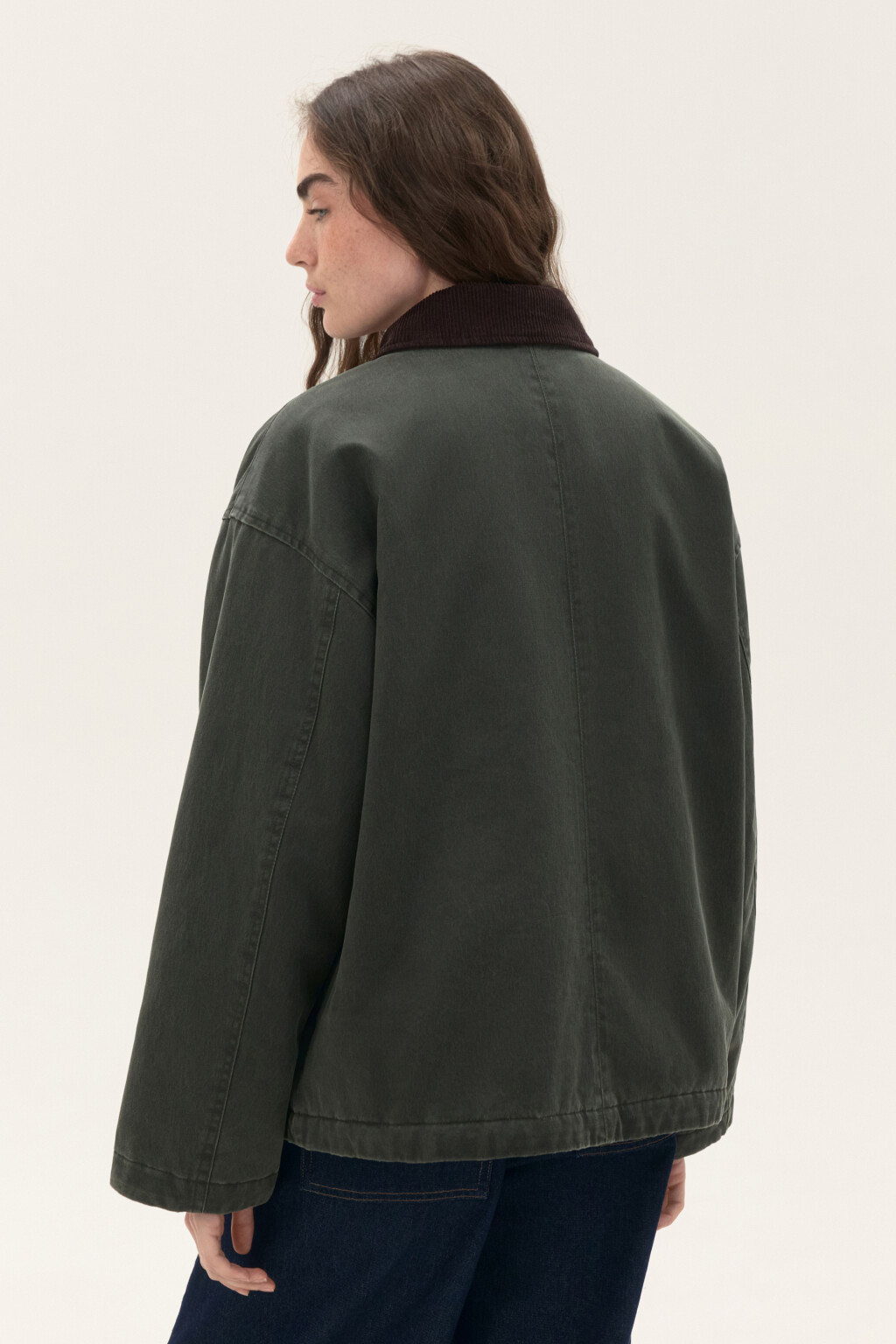 Куртка утепленная из вощеной ткани - цвет зеленый - 3