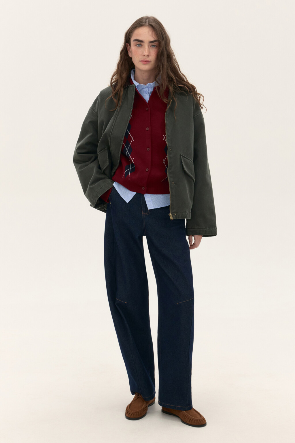 Куртка утепленная из вощеной ткани - цвет зеленый - 4