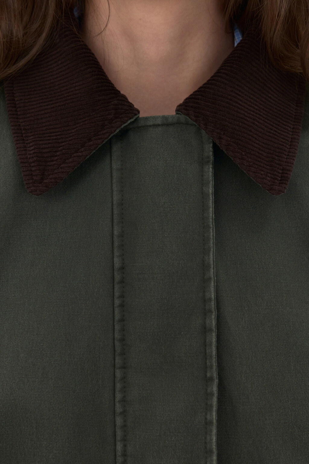 Куртка утепленная из вощеной ткани - цвет зеленый - 5