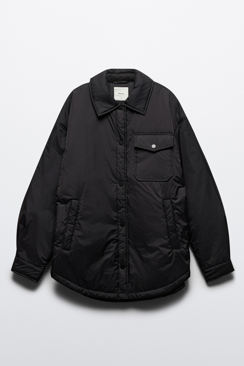 Куртка-рубашка утепленная - цвет черный - 8