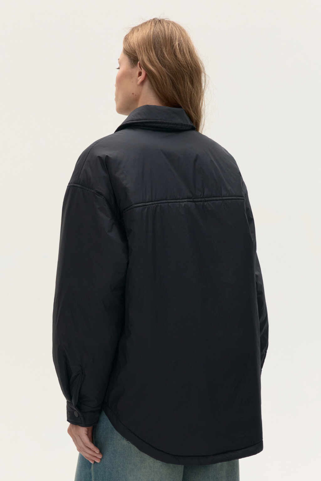 Куртка-рубашка утепленная - цвет черный - 3