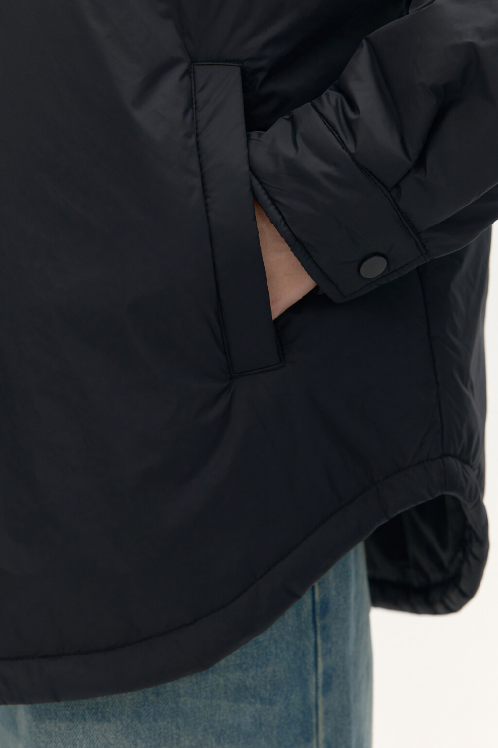 Куртка-рубашка утепленная - цвет черный - 6