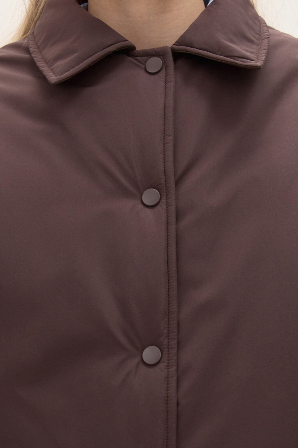 Куртка утепленная с утяжками по низу - цвет коричневый - 6