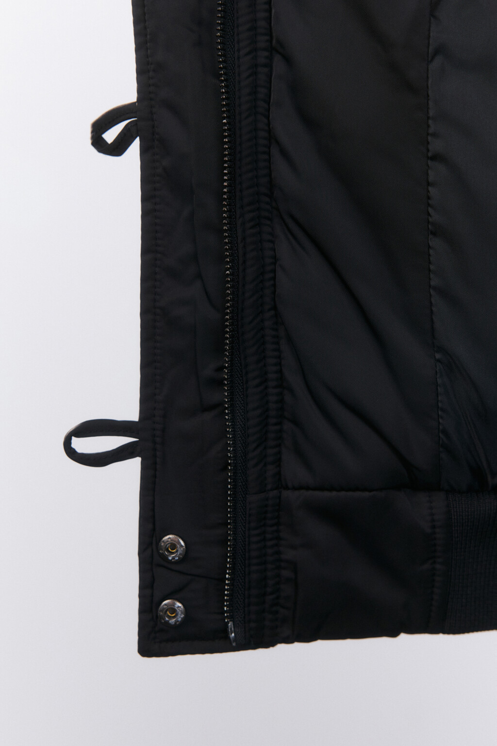 Куртка-парка короткая с опушкой - цвет черный - 7