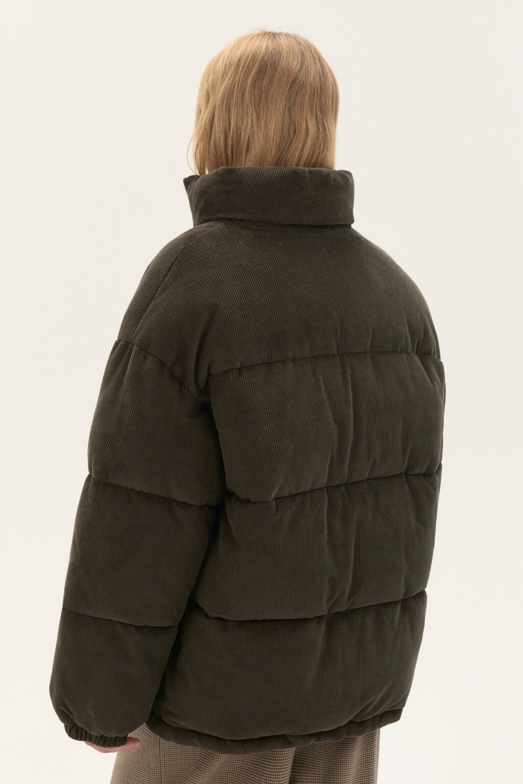 Куртка стеганая с воротником-стойкой - цвет зеленый - 4