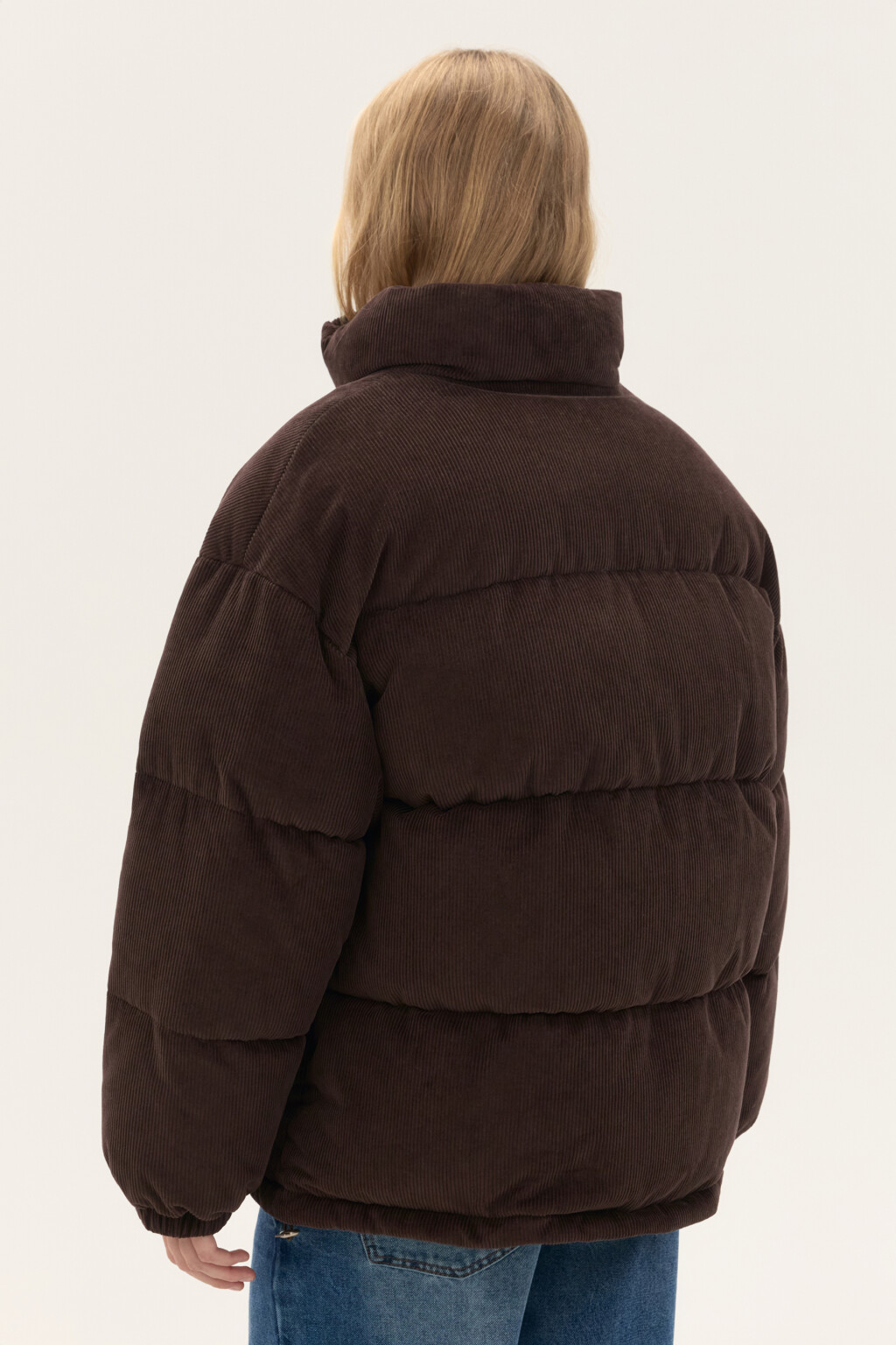 Куртка стеганая с воротником-стойкой - цвет коричневый - 3