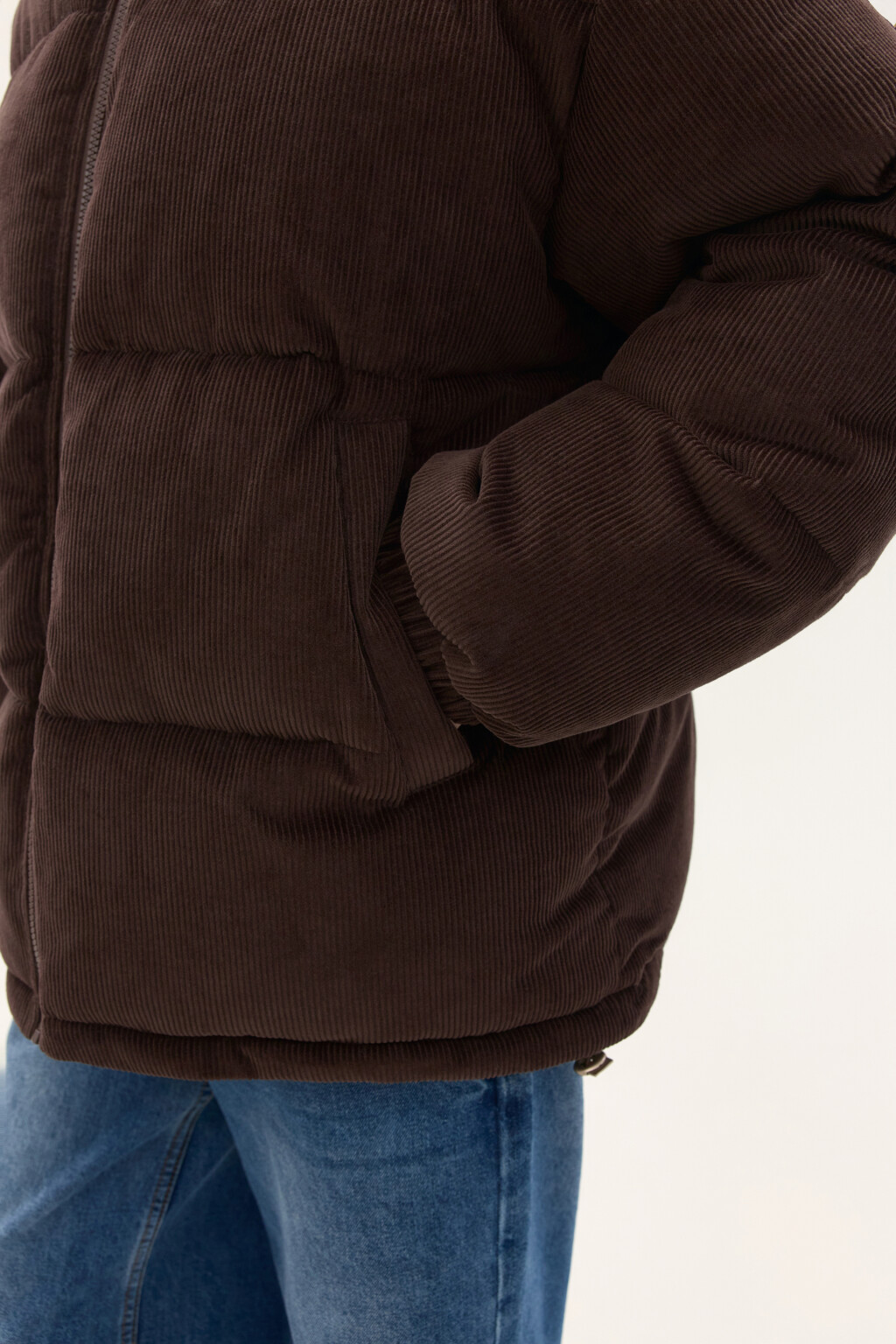 Куртка стеганая с воротником-стойкой - цвет коричневый - 6