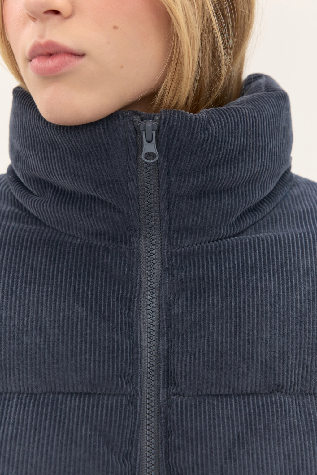 Куртка стеганая с воротником-стойкой - цвет серый - 5