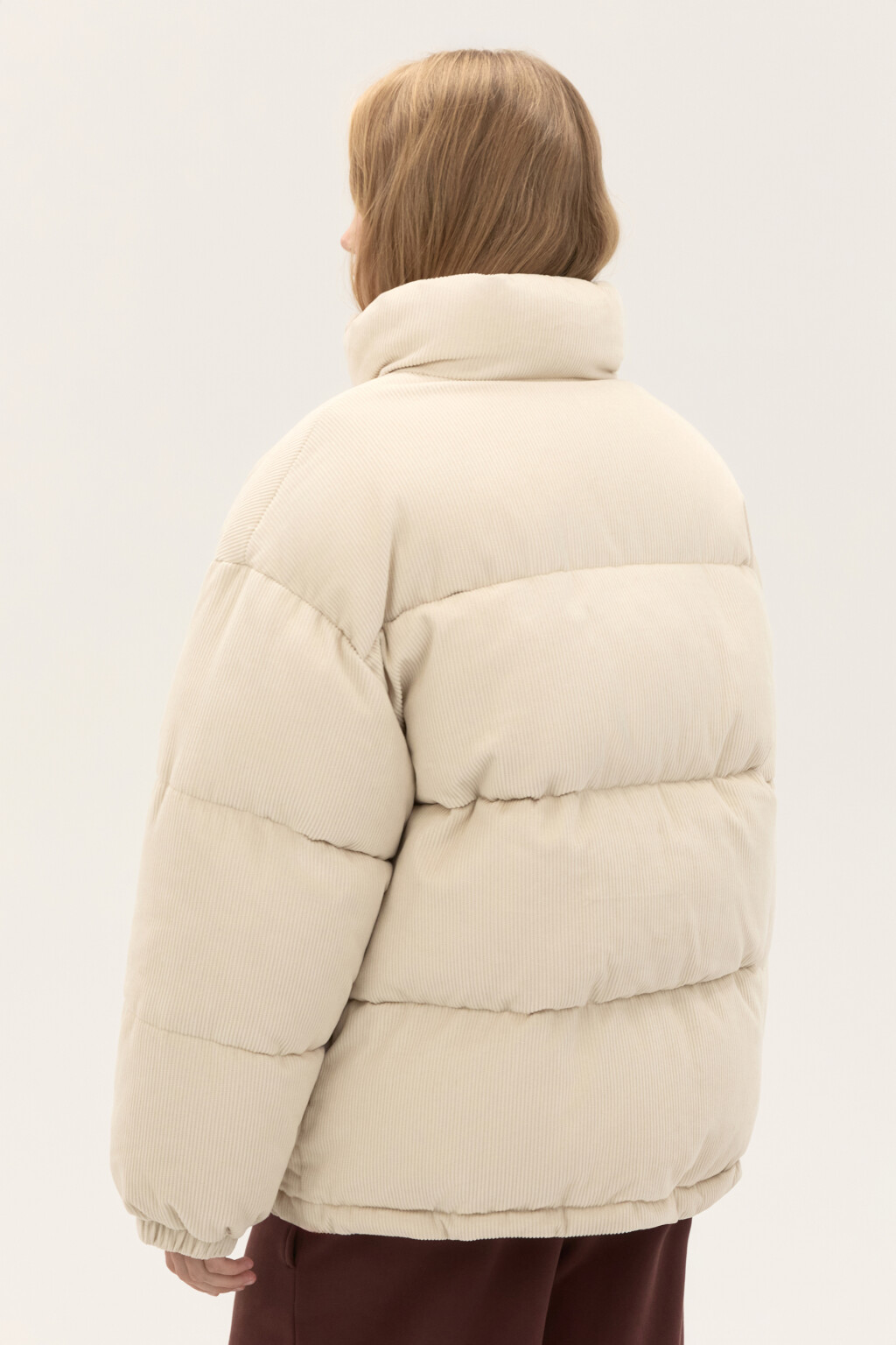 Куртка стеганая с воротником-стойкой - цвет молочный - 3