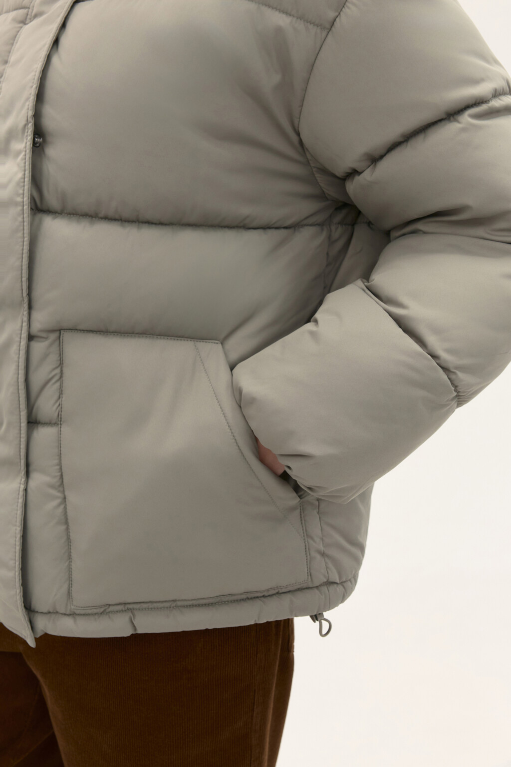 Куртка стеганая с воротником-стойкой - цвет зеленый - 6