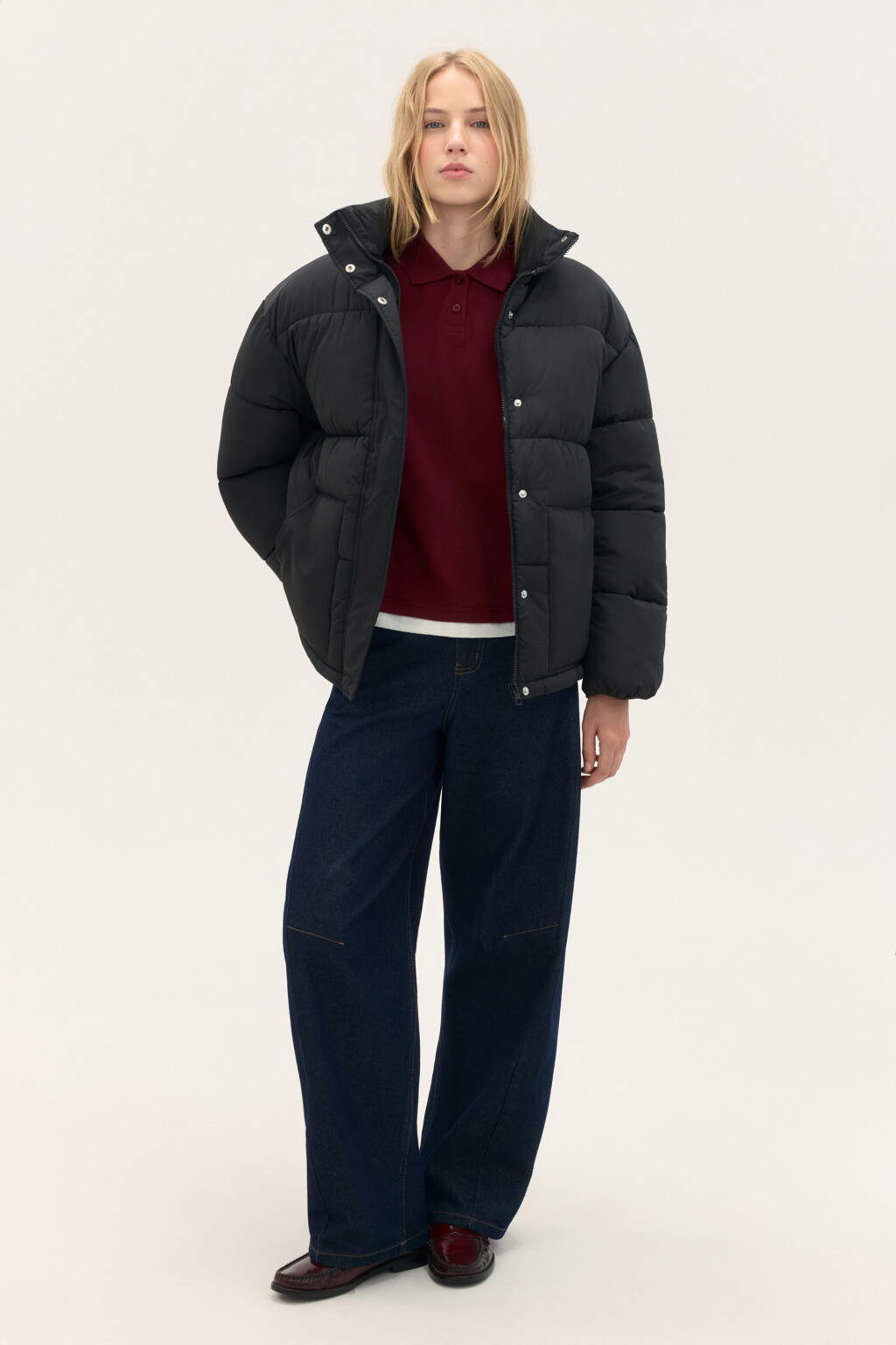Куртка стеганая с воротником-стойкой - цвет черный - 5