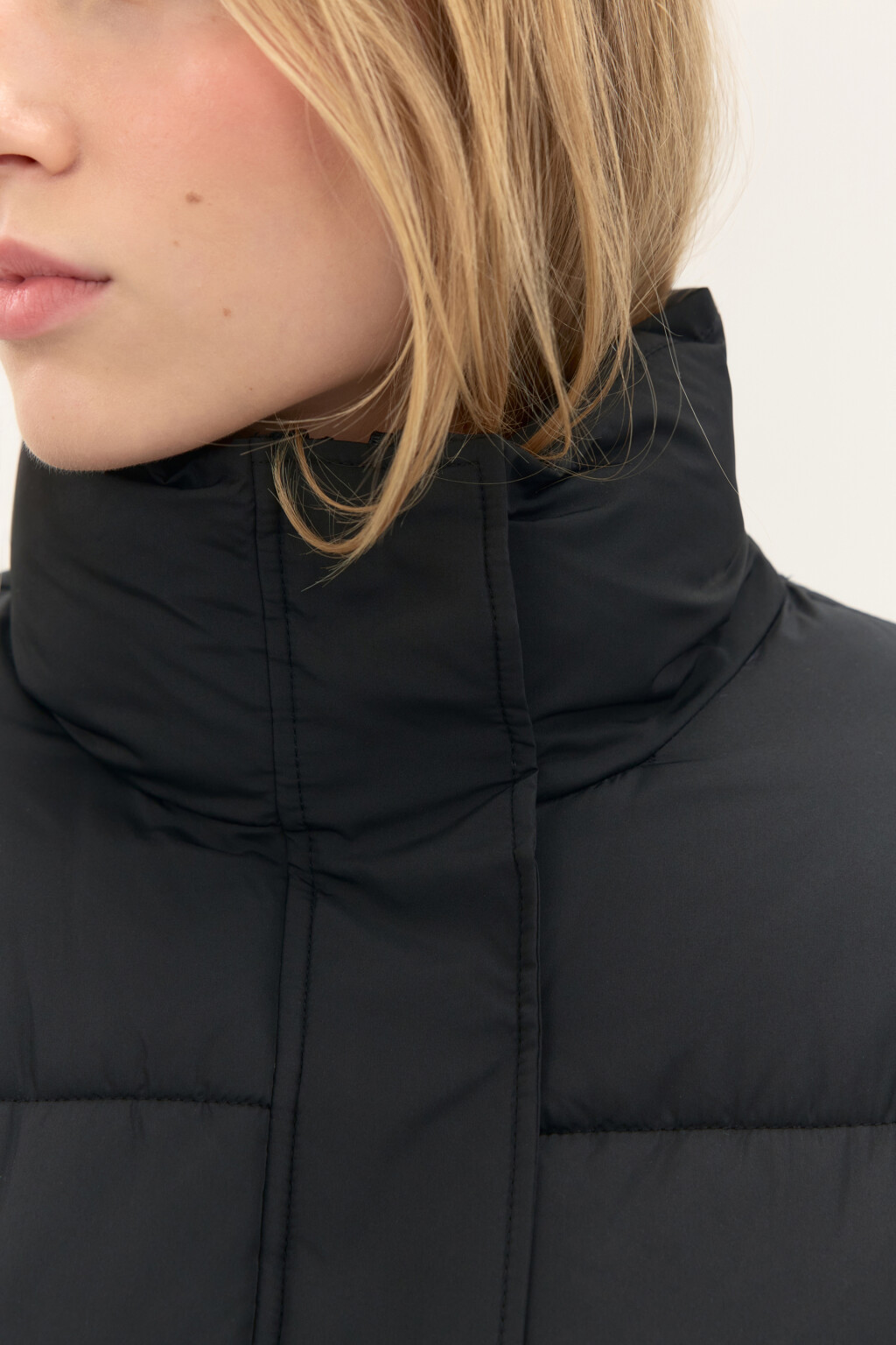 Куртка стеганая с воротником-стойкой - цвет черный - 6