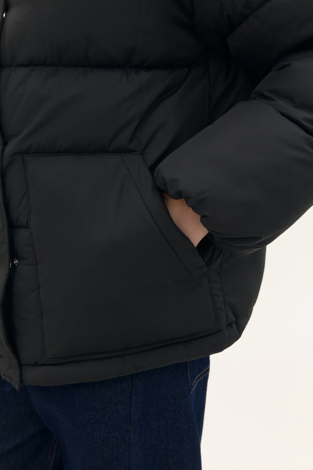 Куртка стеганая с воротником-стойкой - цвет черный - 7