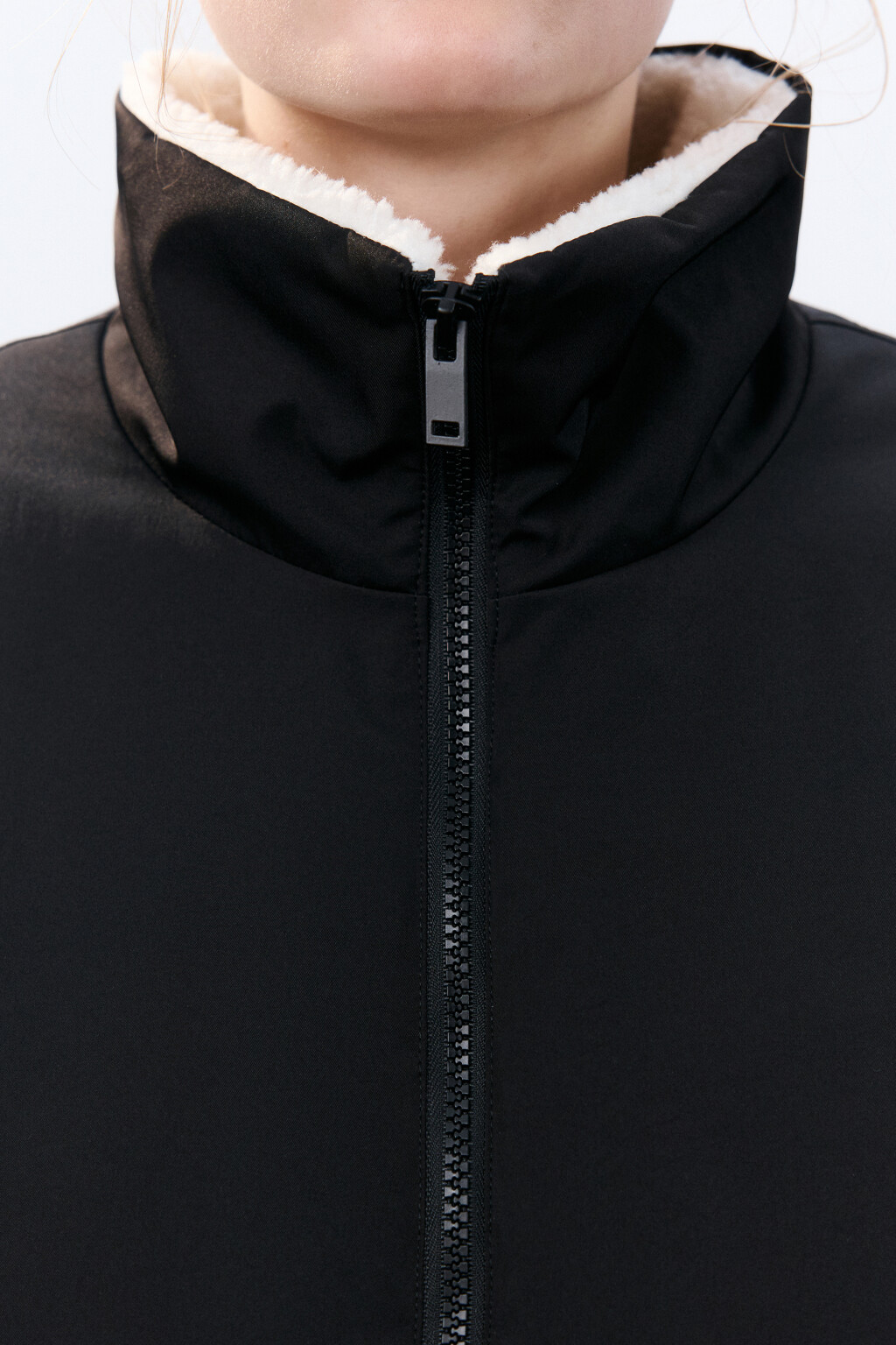 Куртка-бомбер с теплой подкладкой - цвет черный - 5