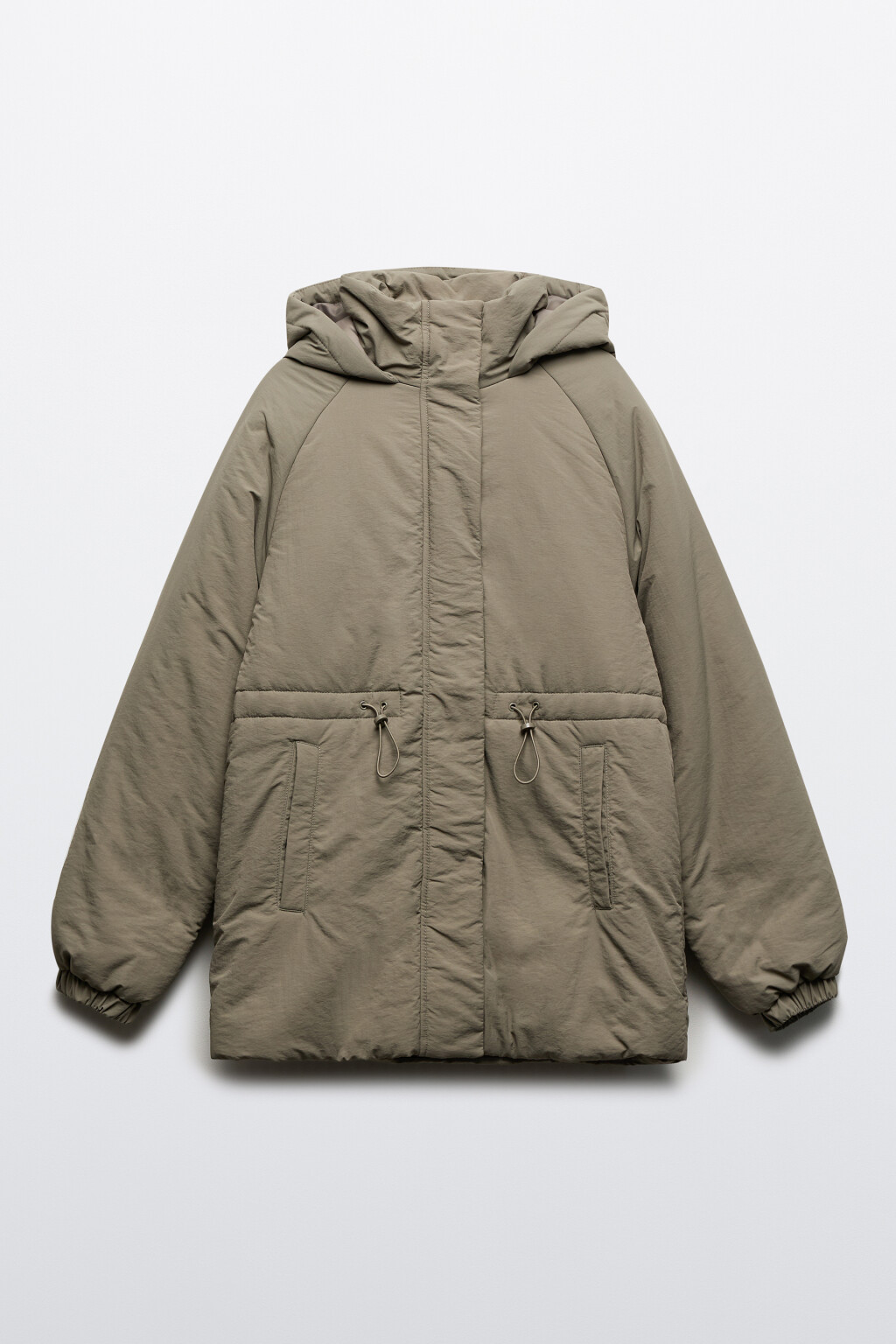 Куртка-парка утепленная с капюшоном - цвет зеленый - 8