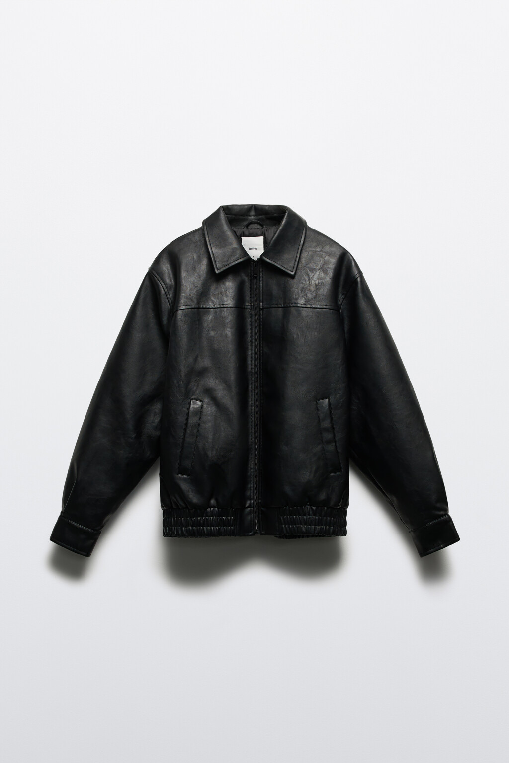 Куртка-бомбер с отложным воротником - цвет черный - 9