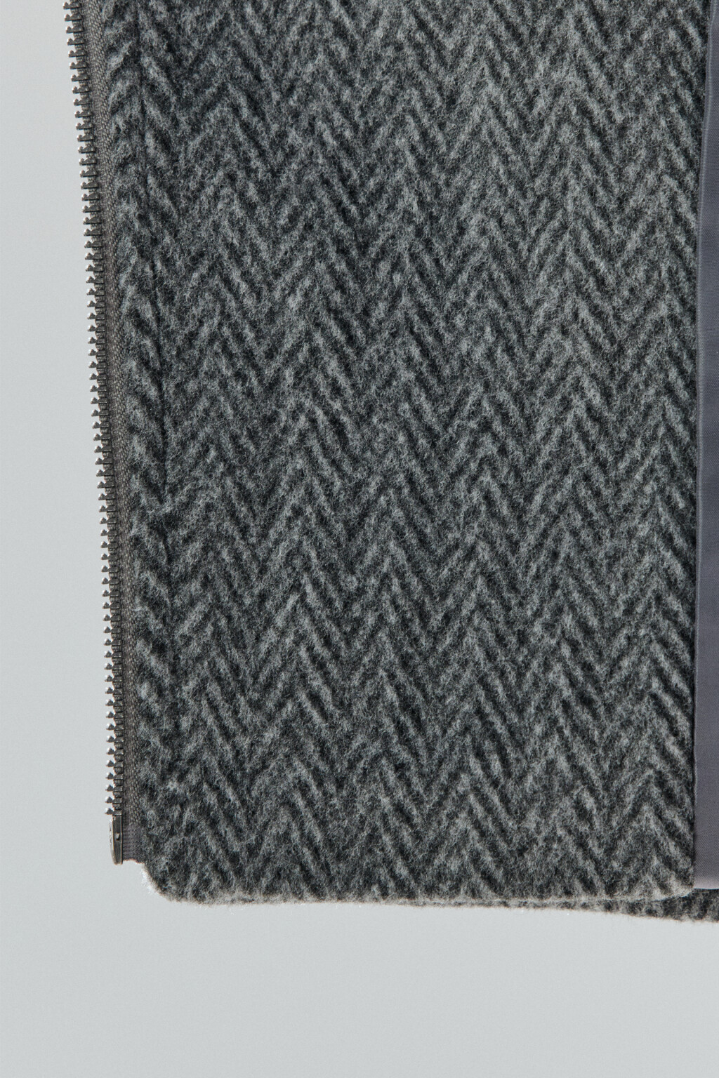 Куртка-косуха из драповой ткани - цвет серый - 7