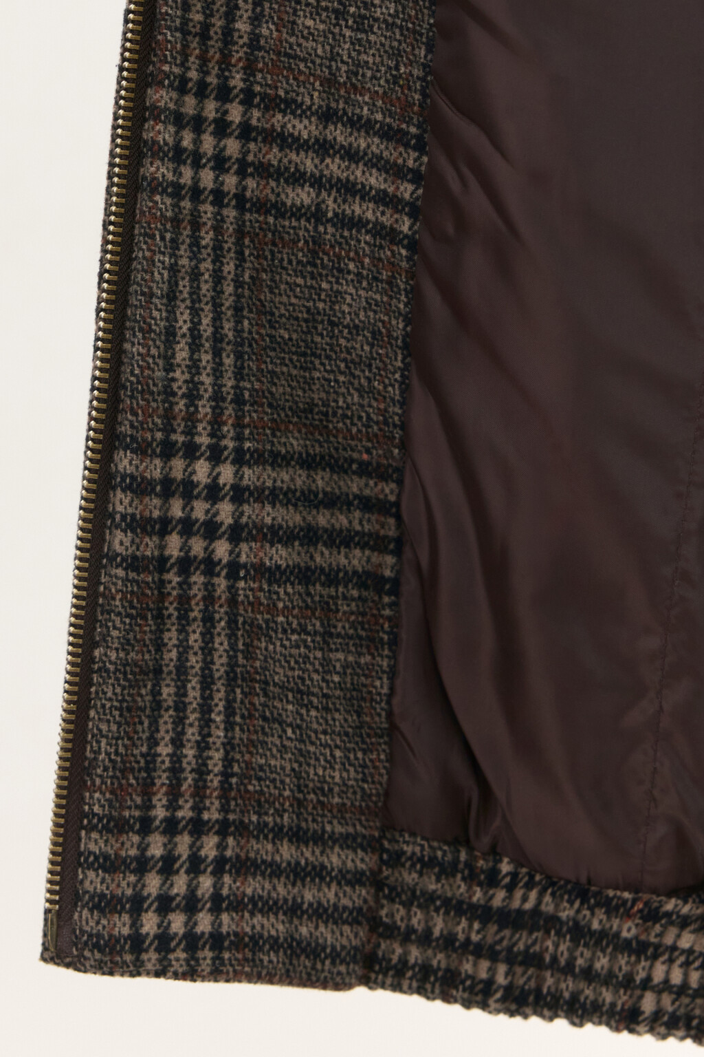Куртка-бомбер драповая в клетку - цвет мультиколор - 8