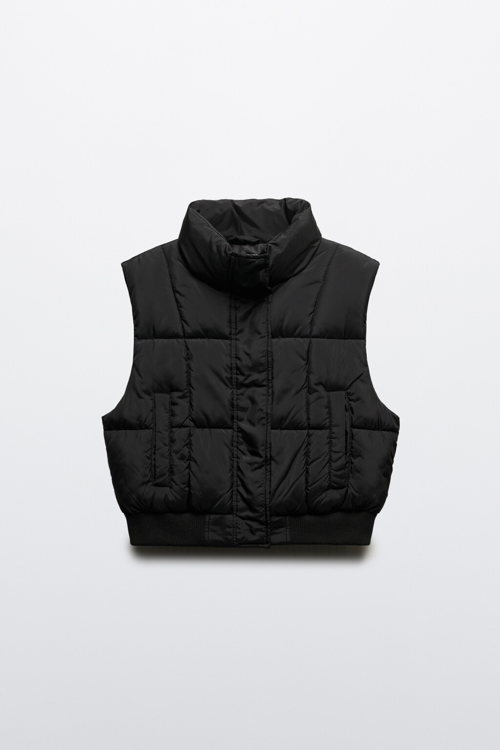 Жилет стеганый на утеплителе - цвет черный - 9