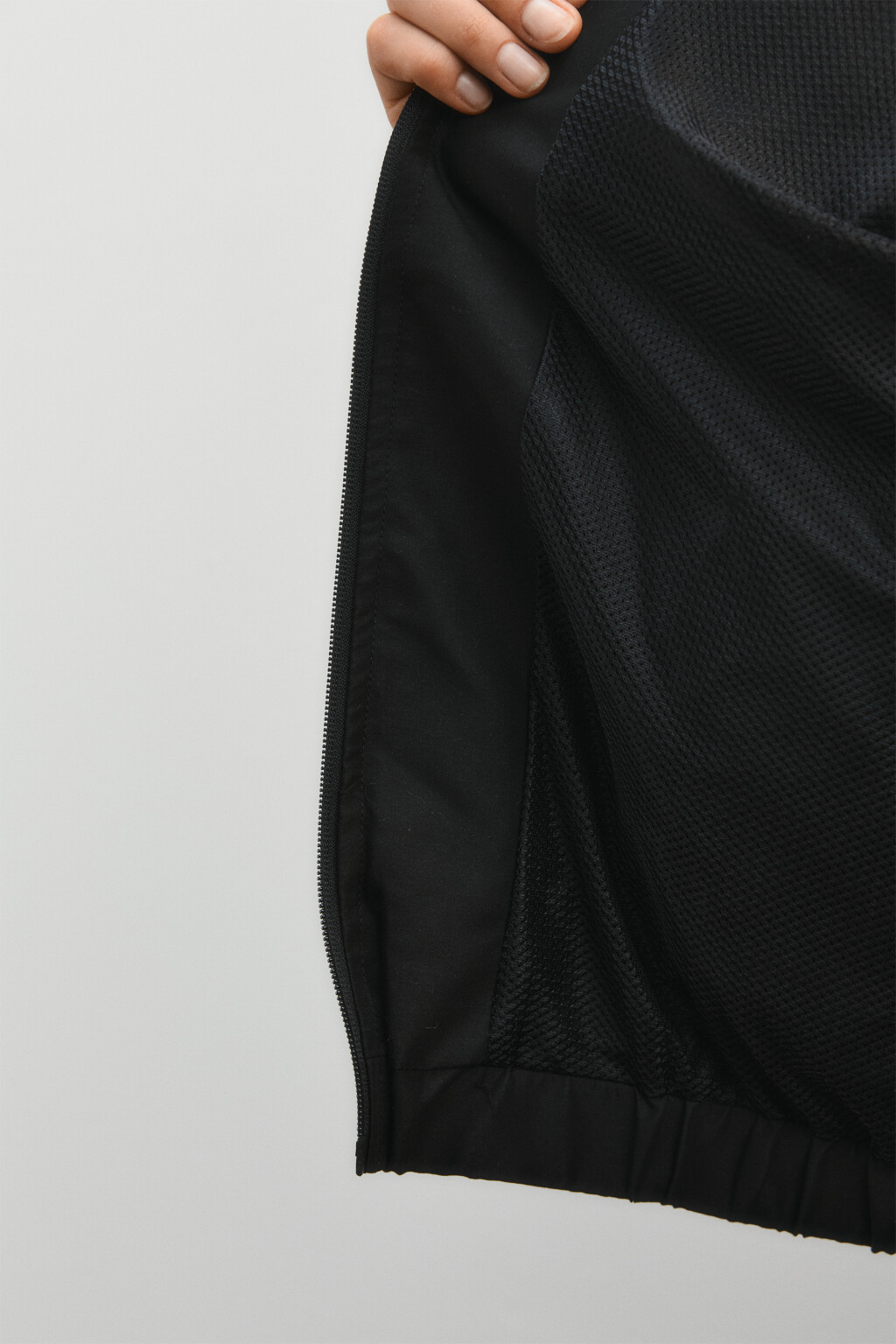 Куртка-олимпийка на молнии с лампасами - цвет черный - 9