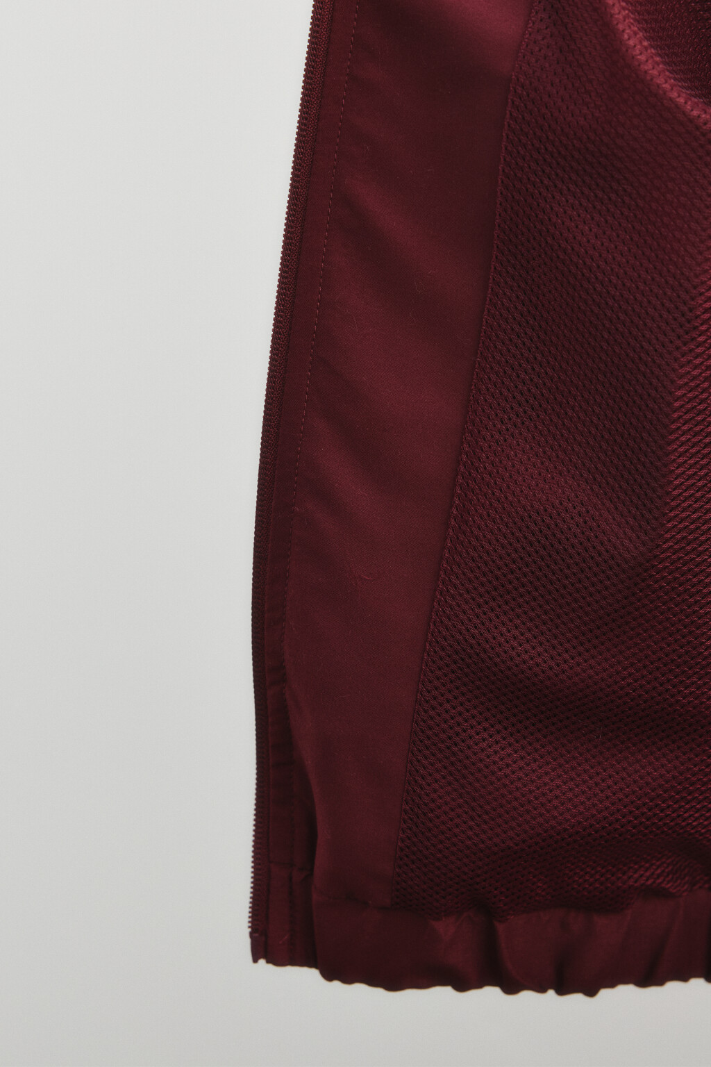 Куртка-олимпийка на молнии с лампасами - цвет бордовый - 8