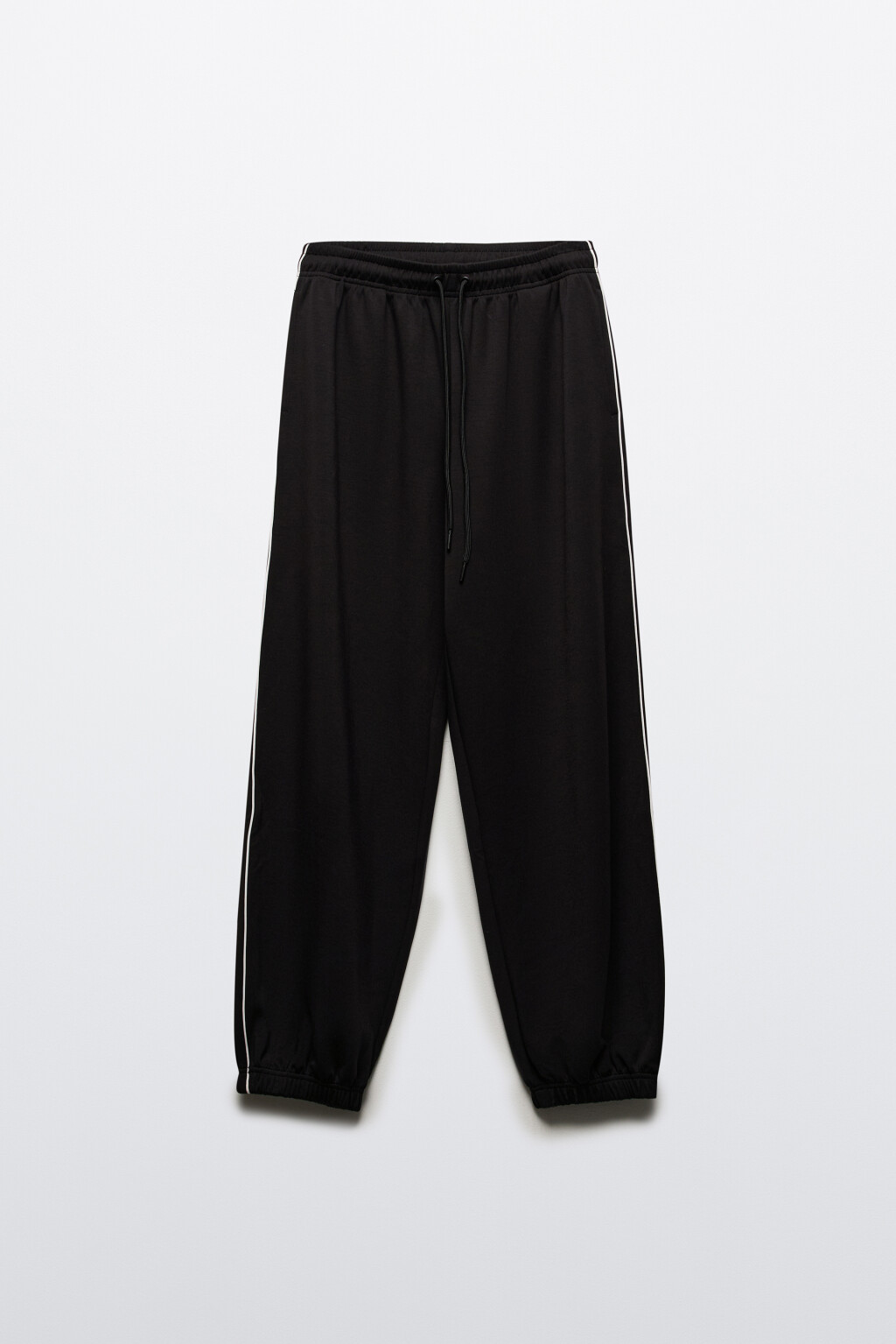Брюки-джоггеры спортивные с лампасами - цвет черный - 7