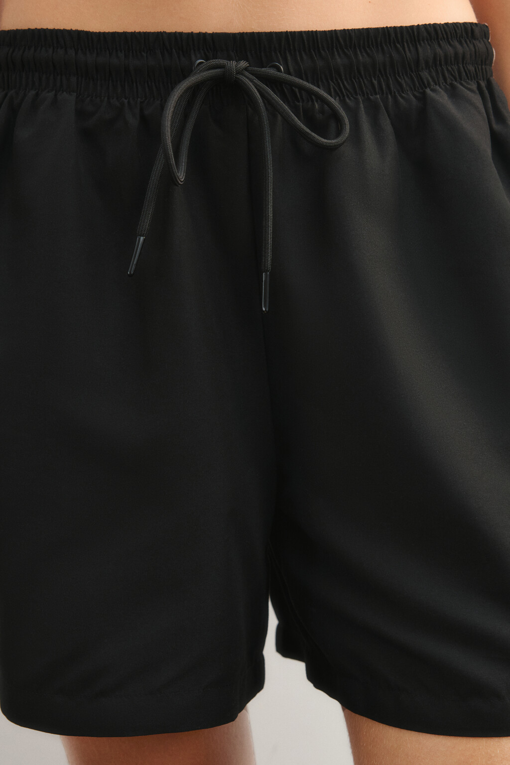 Шорты спортивные с лампасами - цвет черный - 6