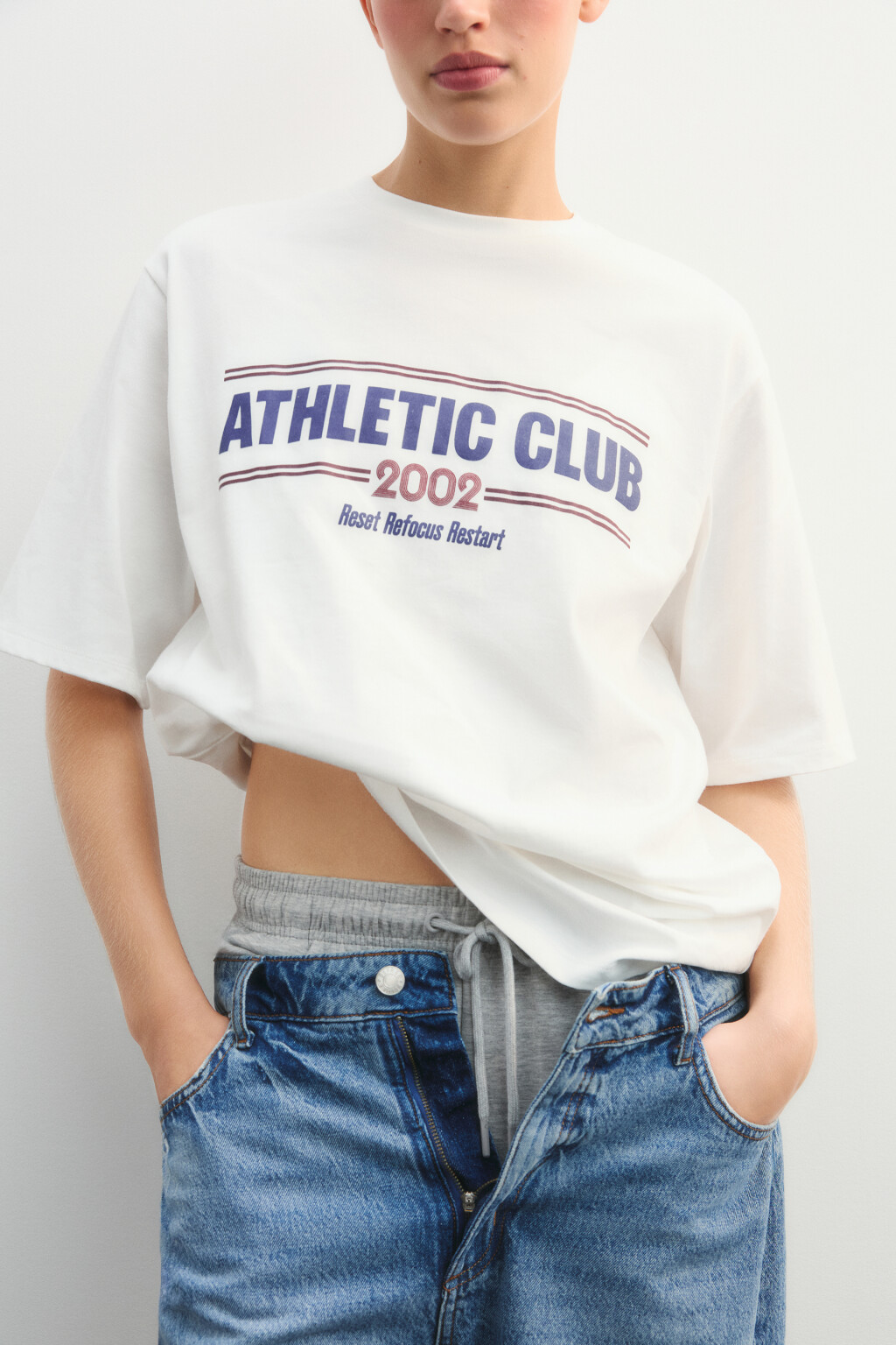 Футболка спортивная с принтом - цвет ванильный - 2