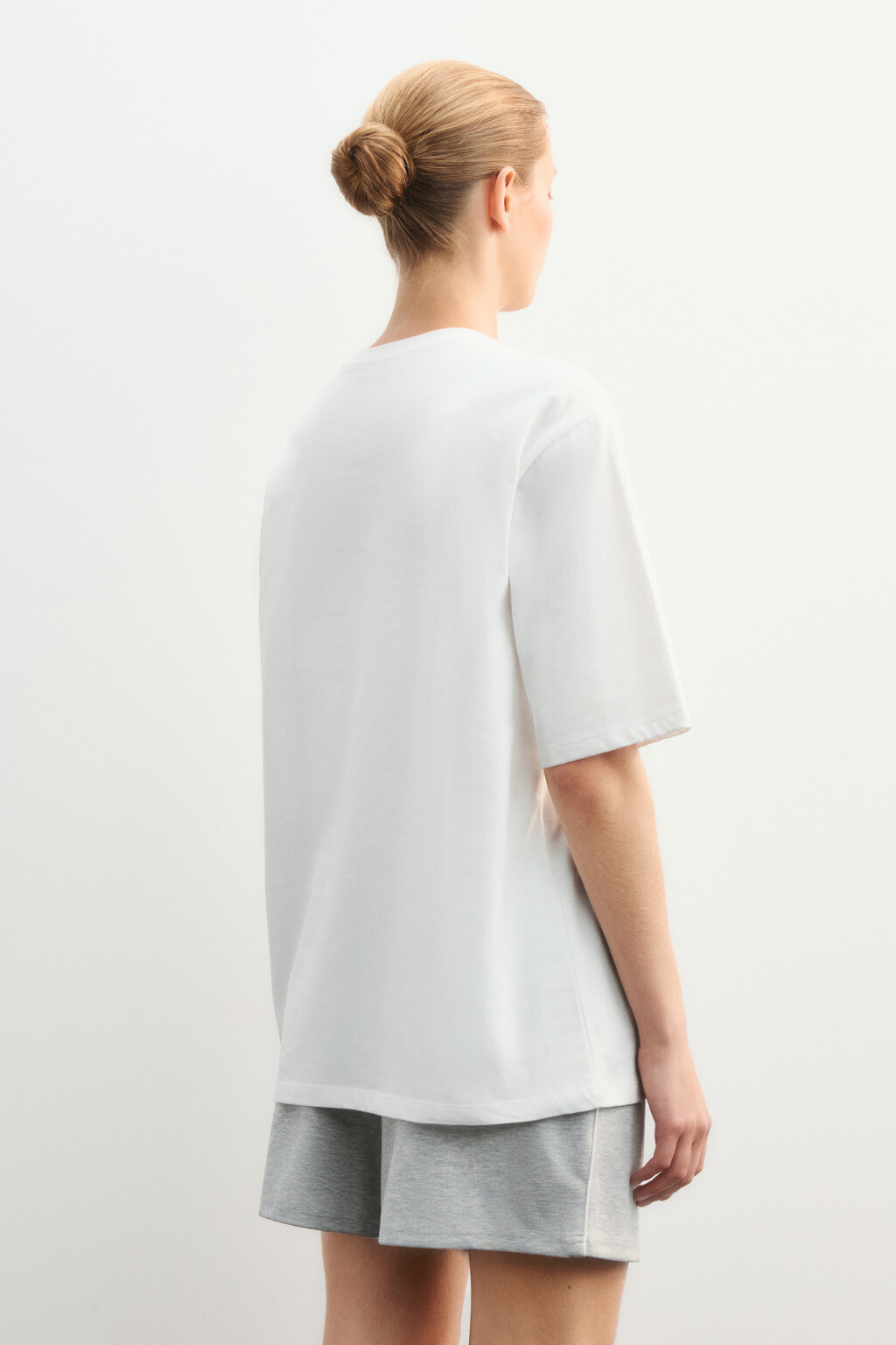 Футболка спортивная с принтом - цвет ванильный - 4