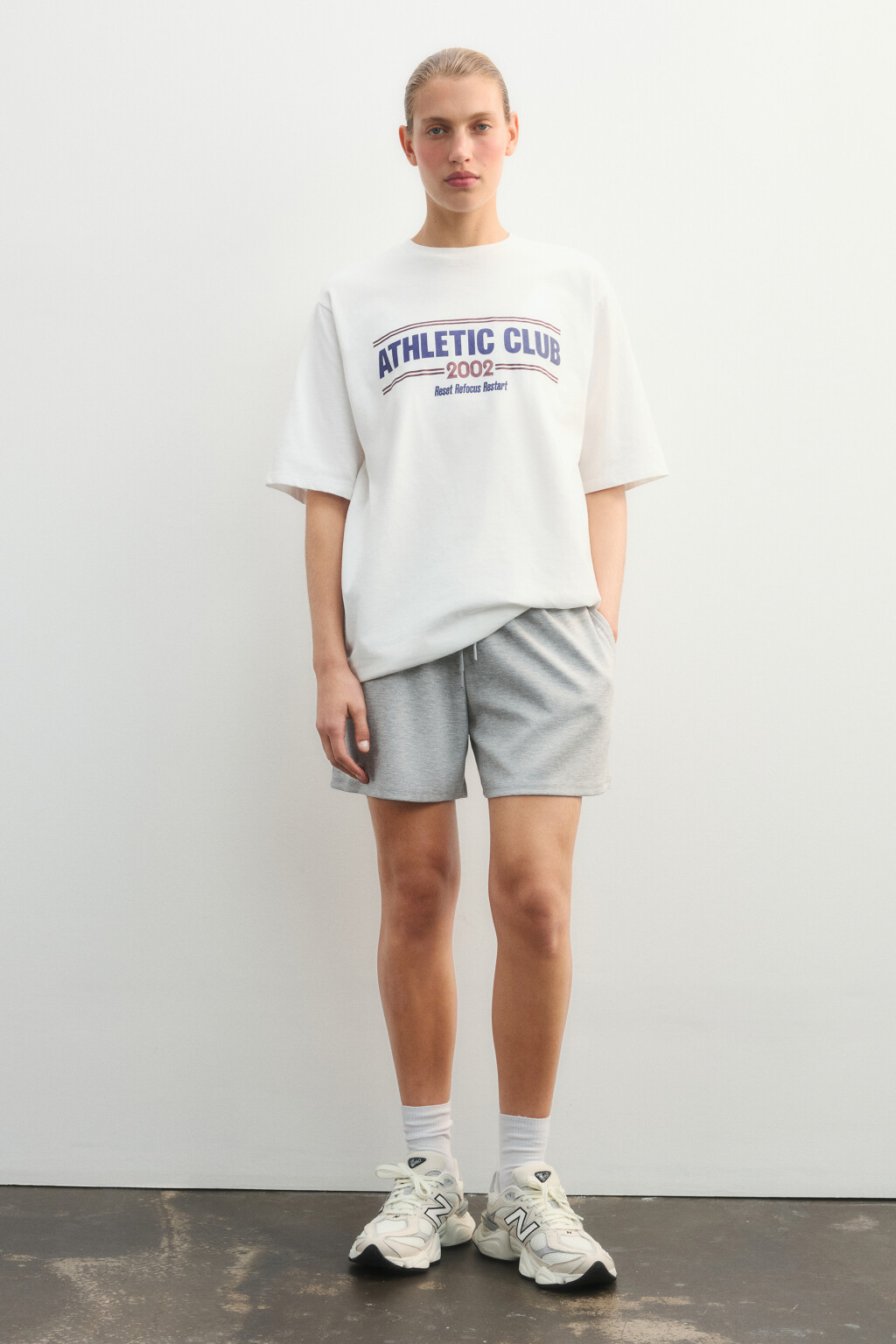 Футболка спортивная с принтом - цвет ванильный - 5