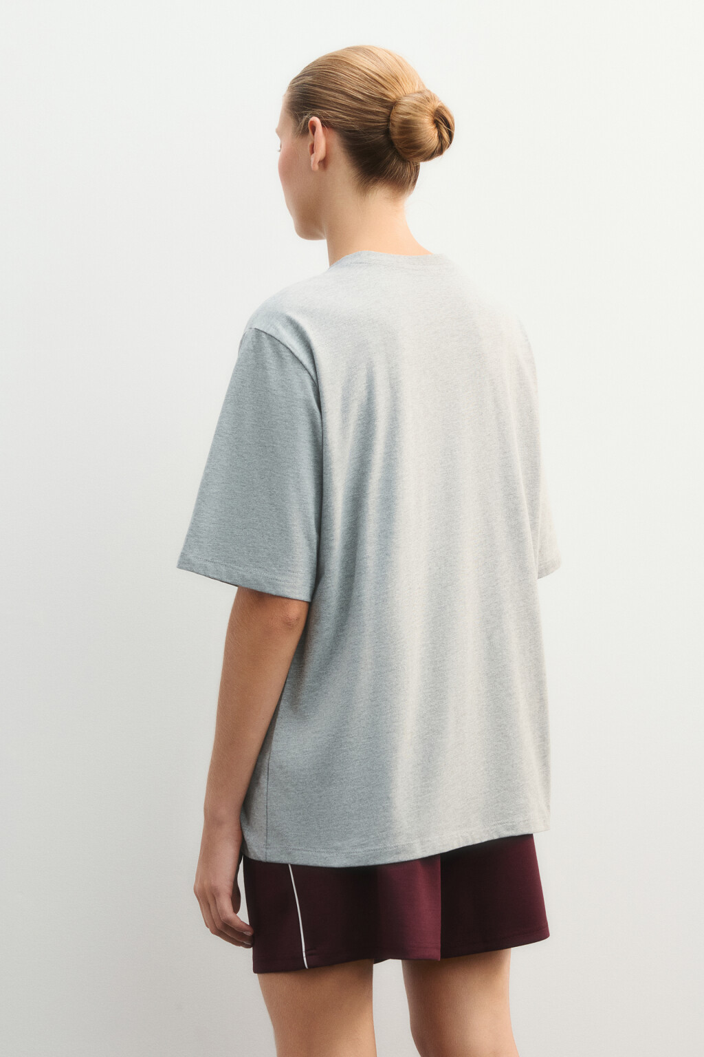 Футболка спортивная с принтом - цвет серый - 4