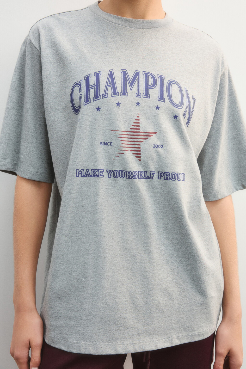 Футболка спортивная с принтом - цвет серый - 6