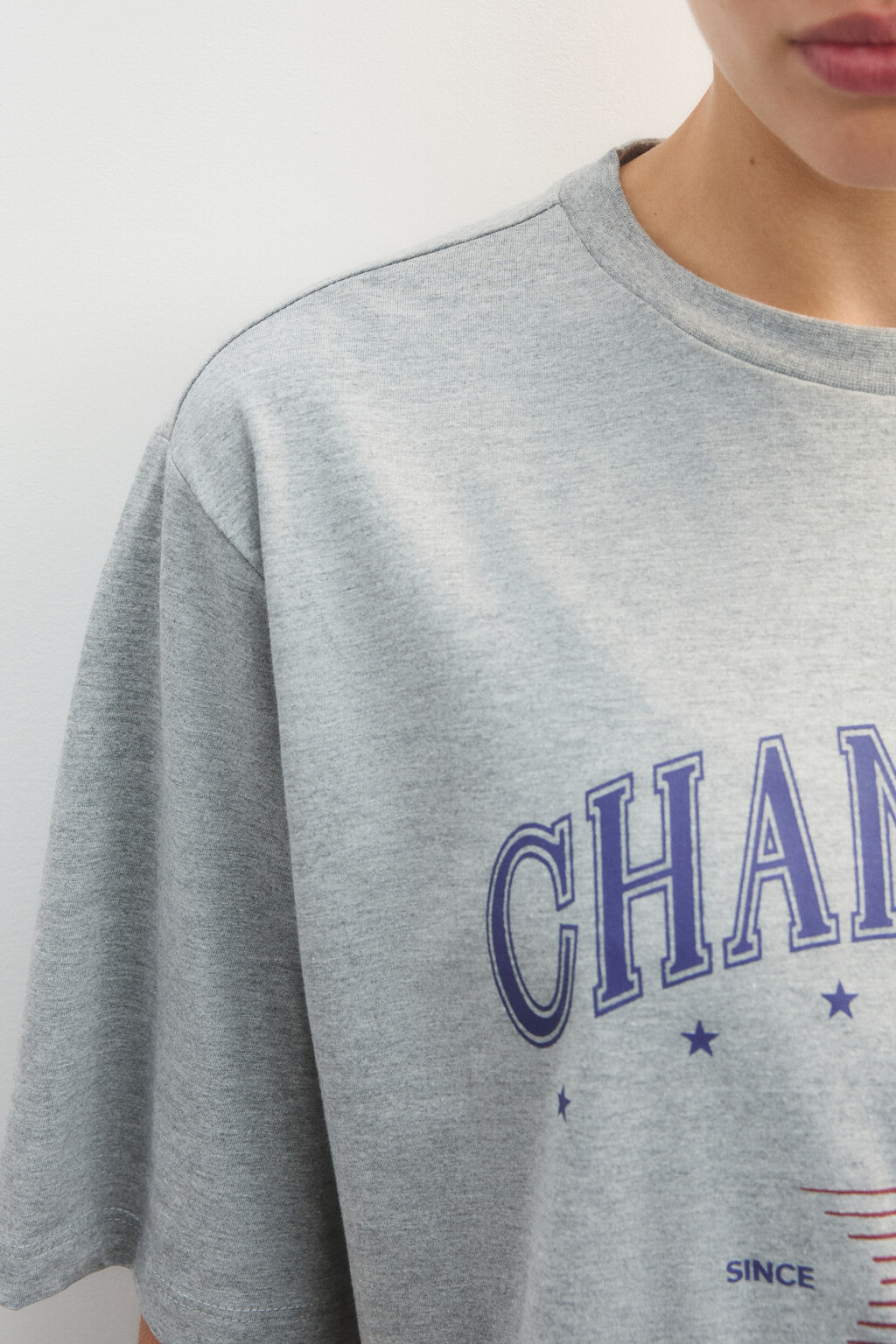 Футболка спортивная с принтом - цвет серый - 7