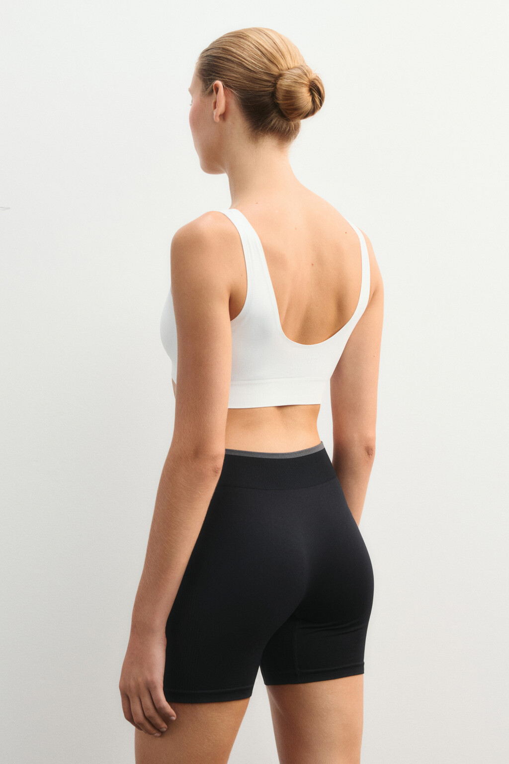 Топ-майка спортивный с надписью - цвет ванильный - 3