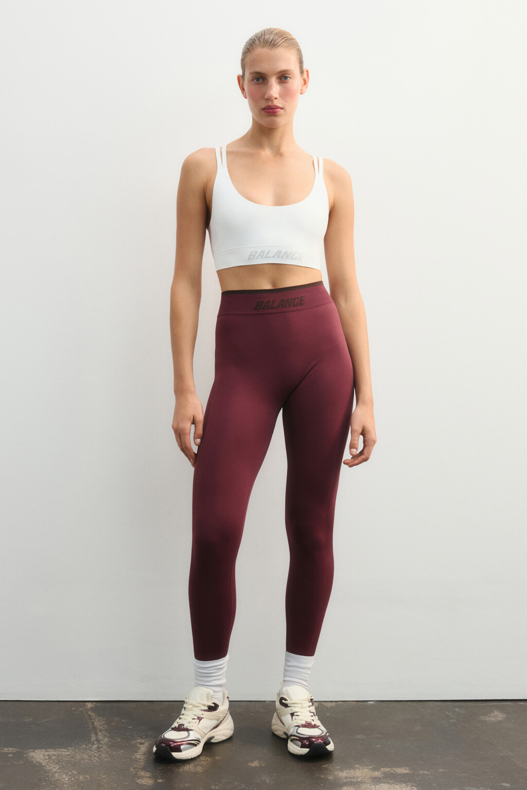 Топ-майка спортивный с надписью - цвет ванильный - 4