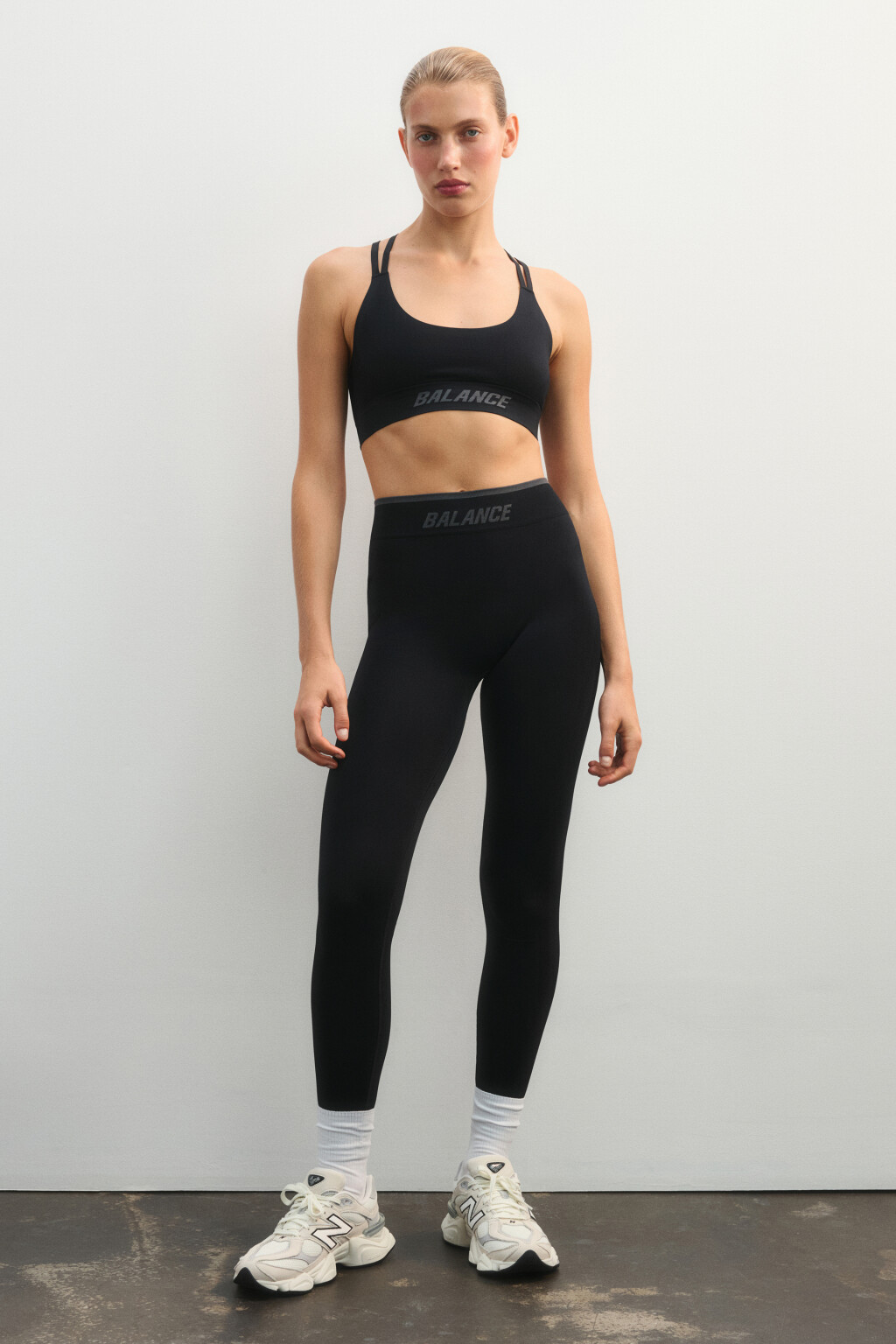 Топ-майка спортивный с надписью - цвет черный - 5