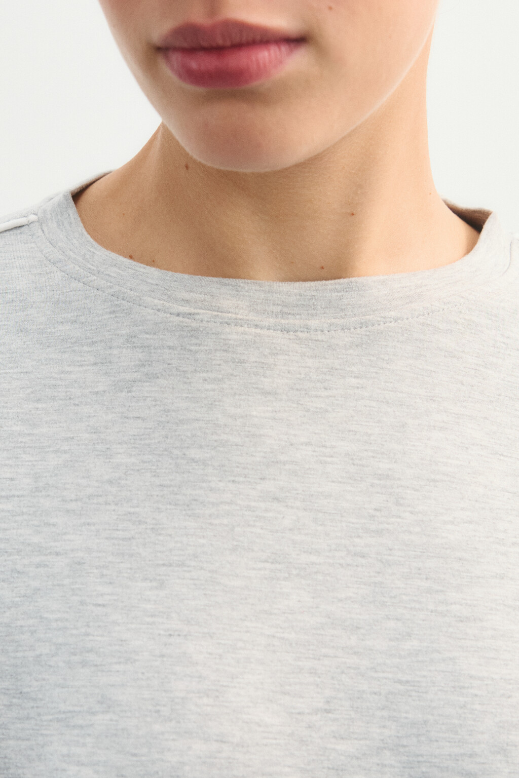 Свитшот спортивный с лампасами - цвет серый - 5