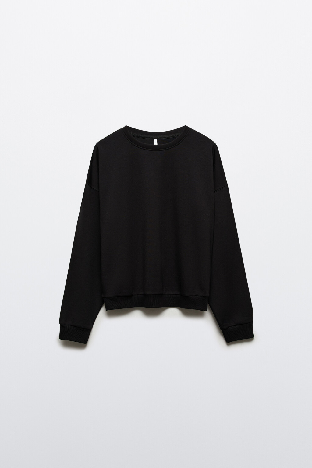 Свитшот спортивный с лампасами - цвет черный - 8