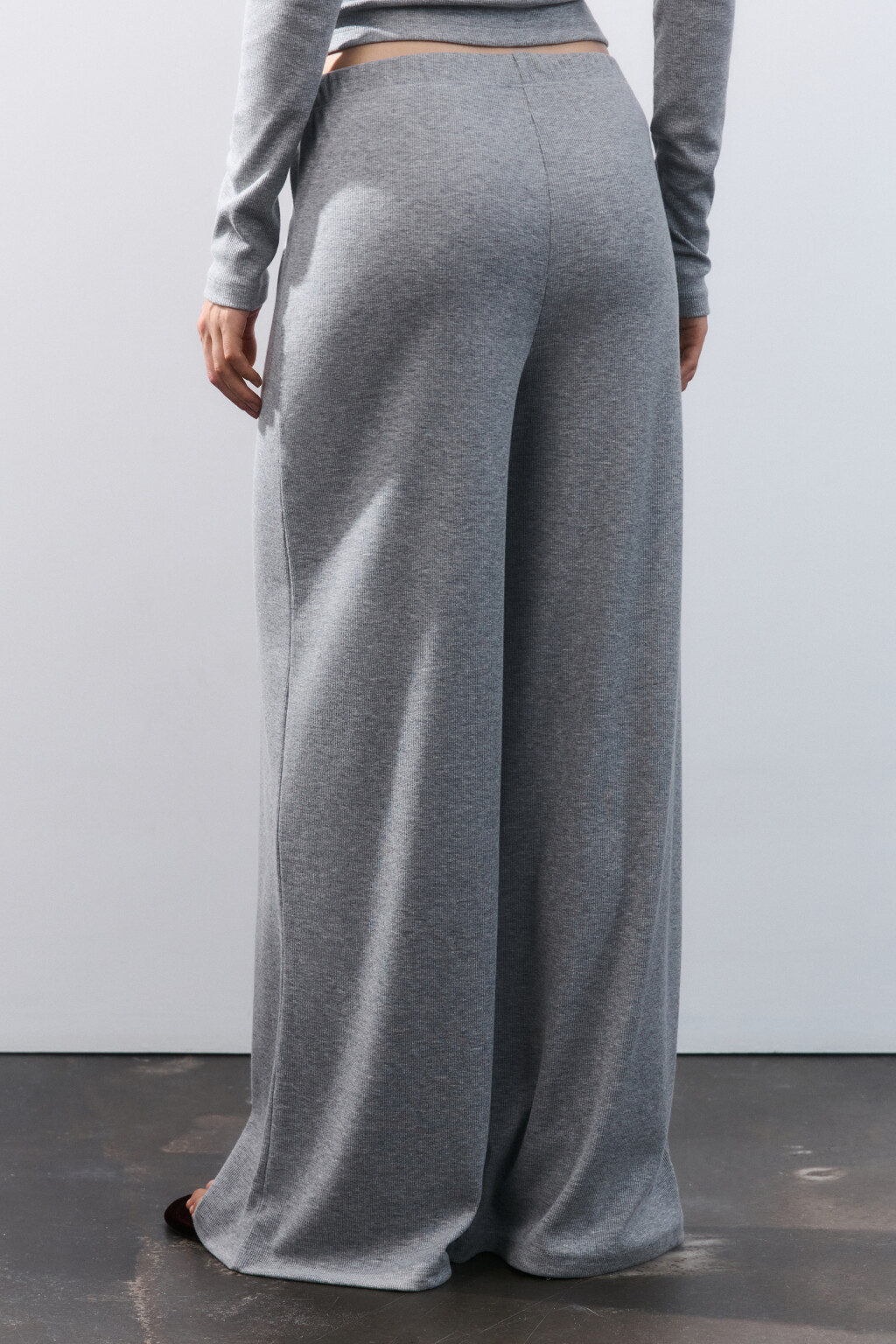 Брюки домашние из трикотажа - цвет серый - 3