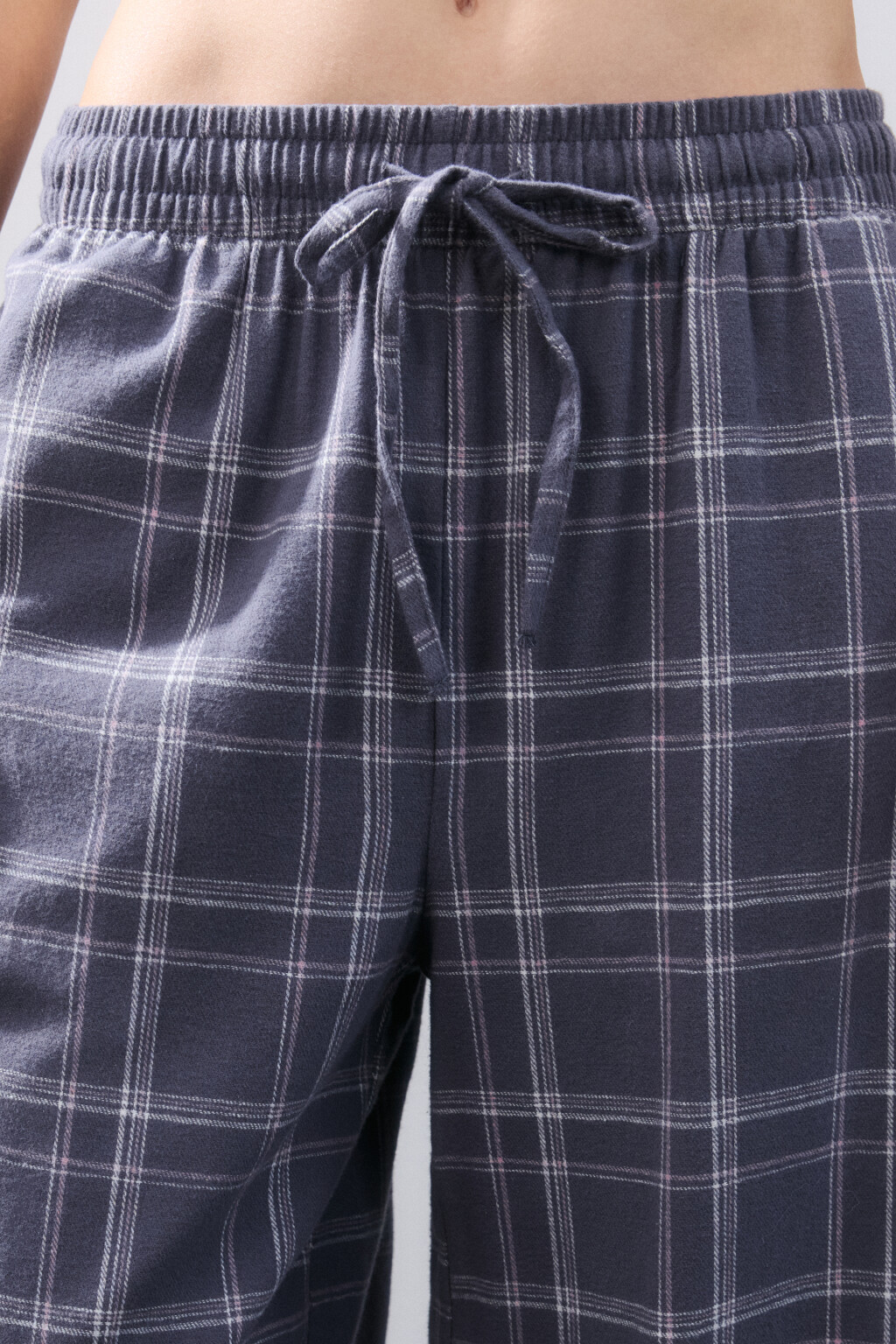 Брюки домашние из хлопка - цвет черный - 5