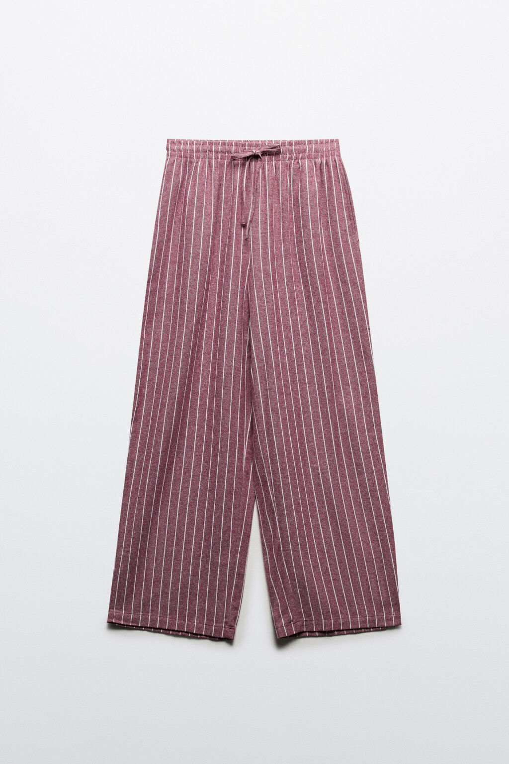 Брюки домашние из хлопка - цвет бордовый - 7