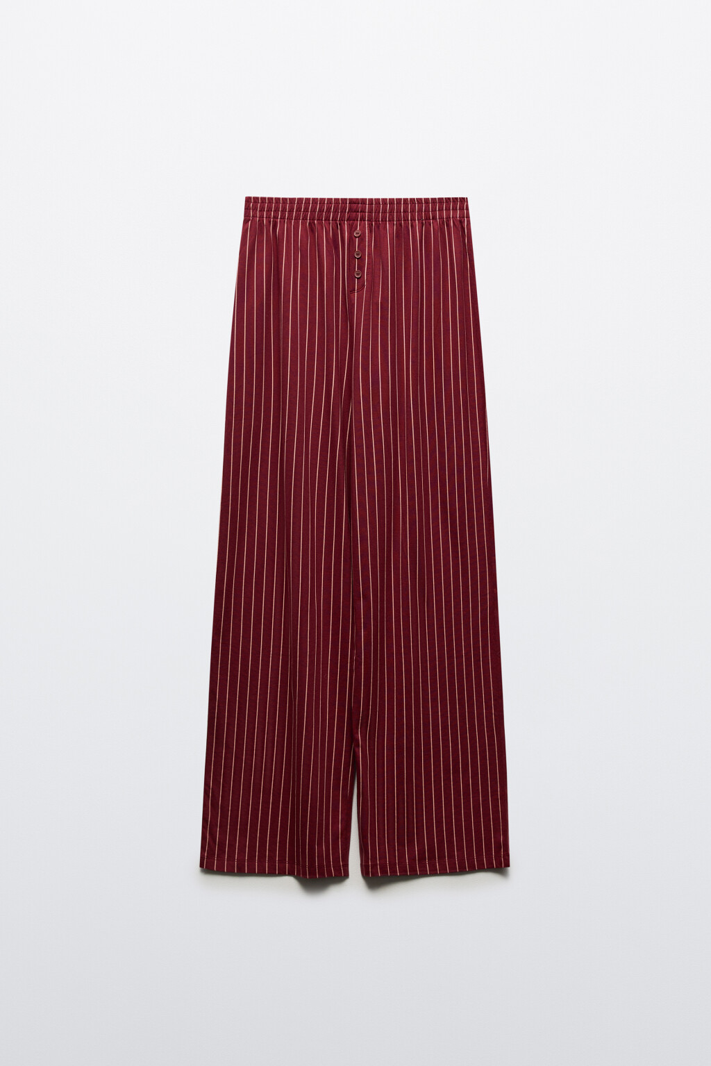 Брюки домашние из хлопкового трикотажа - цвет бордовый - 7