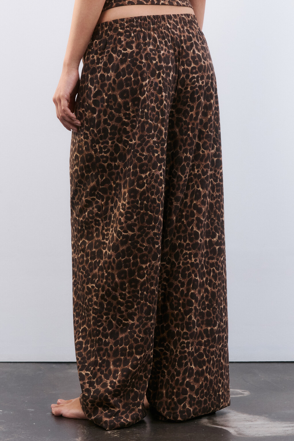 Брюки домашние из хлопкового трикотажа - цвет мультиколор - 4