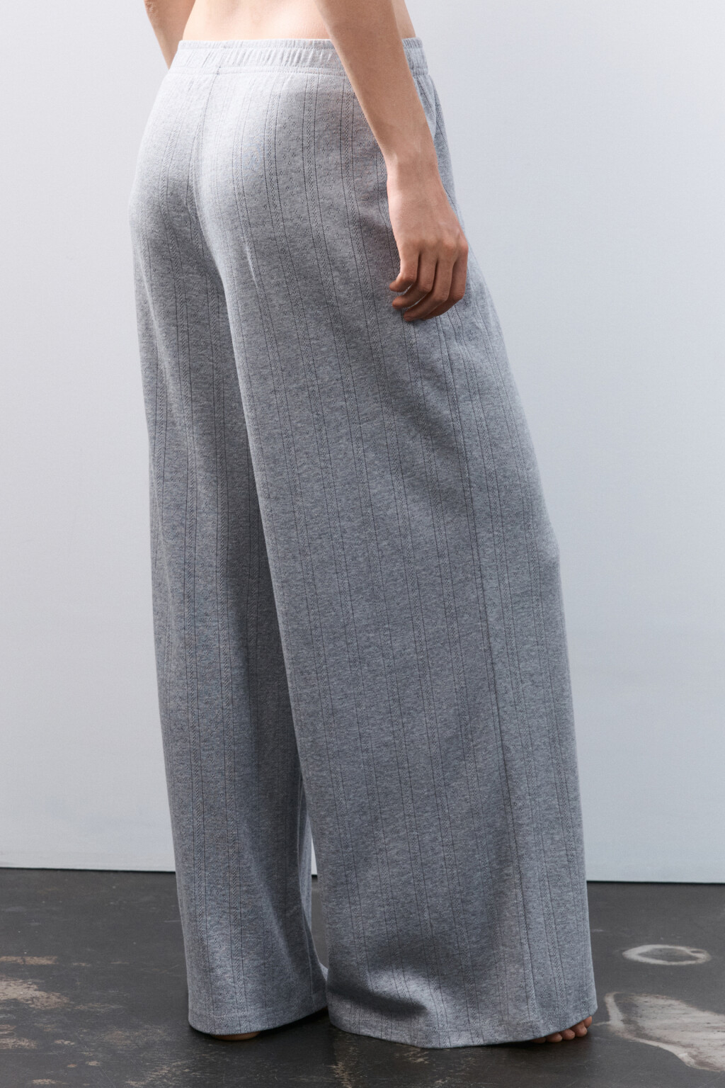 Брюки домашние из хлопка - цвет серый - 3