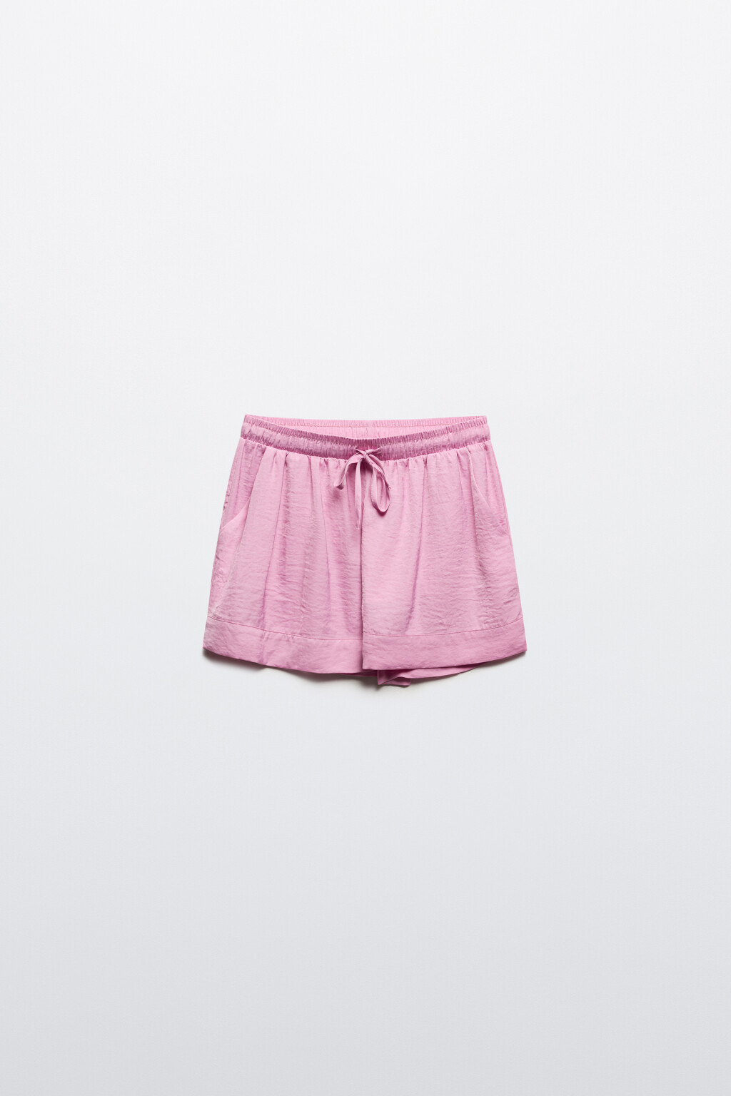 Шорты домашние атласные - цвет розовый - 7