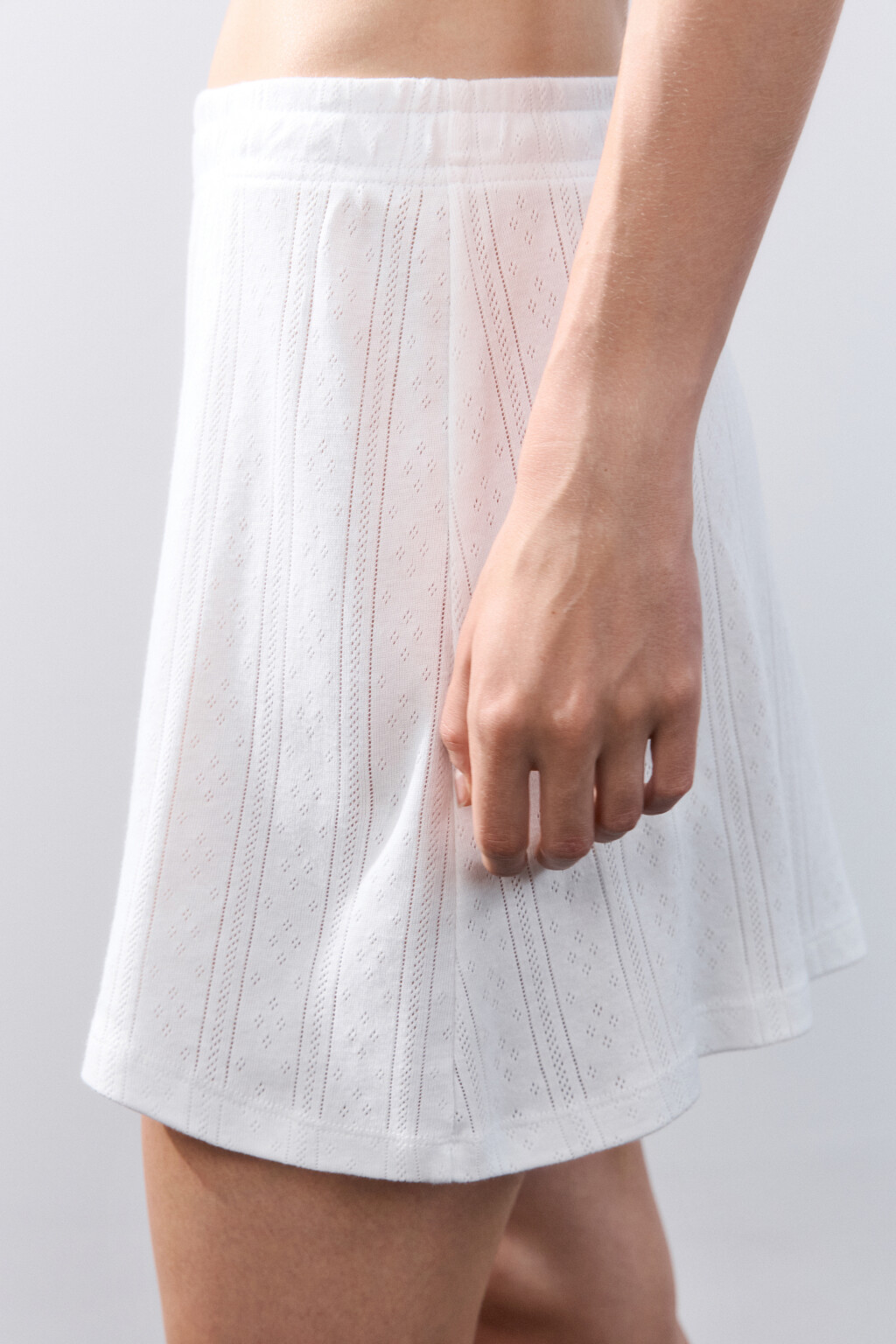 Шорты домашние из хлопка - цвет ванильный - 6